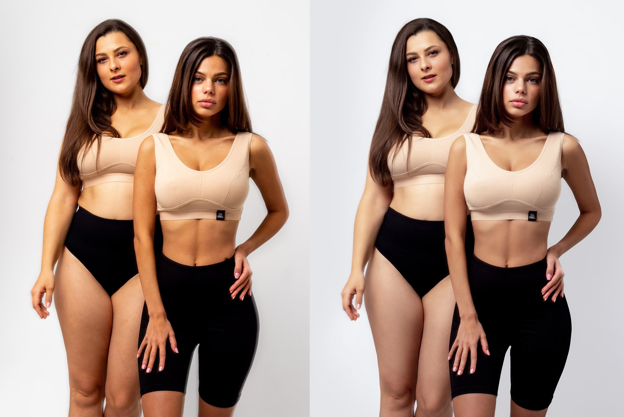 Деликатная обработка портретов для рекламы нижнего белья | Студия SVITHART