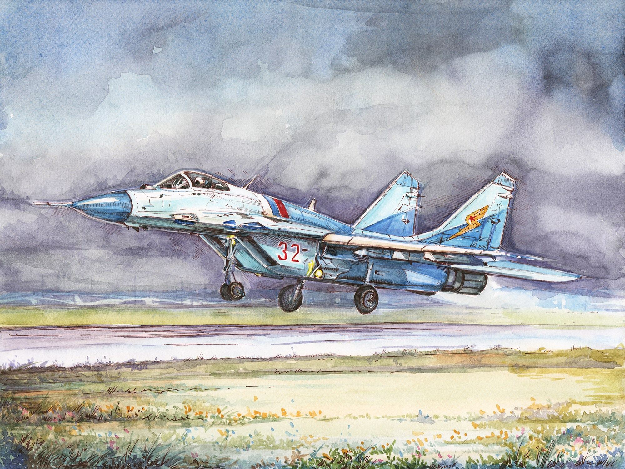 Авиация. Художник Александр Петрунин