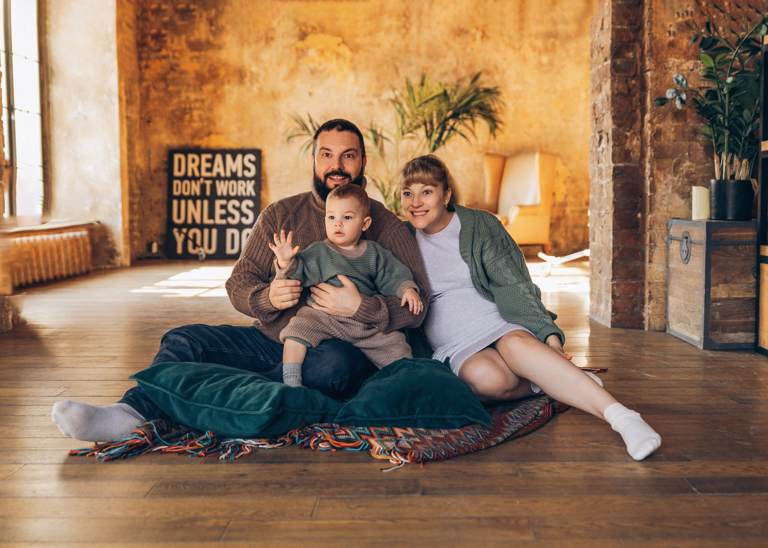 Оля, Леша и Димулька. Семейный фотограф В Москве Александра Дейкун