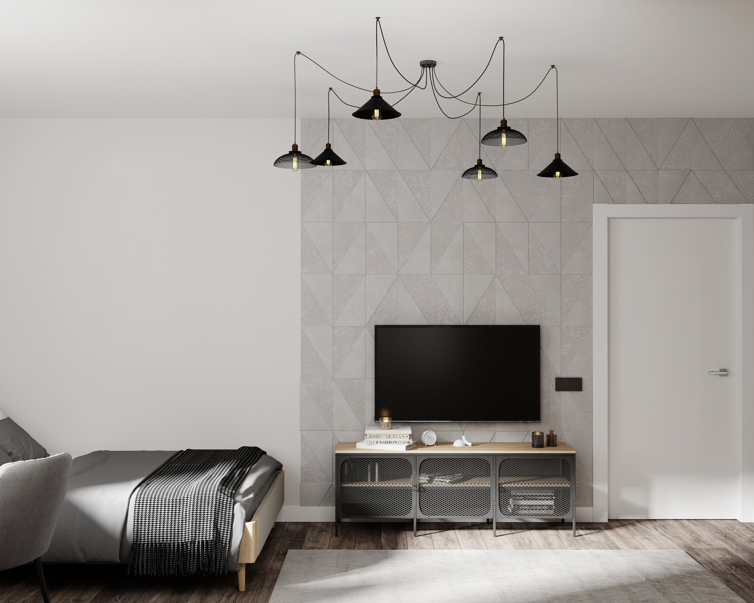 Визуализация спальных комнат 53 m². Заказать 3d визуализацию интерьеров — Дарья Веденёва