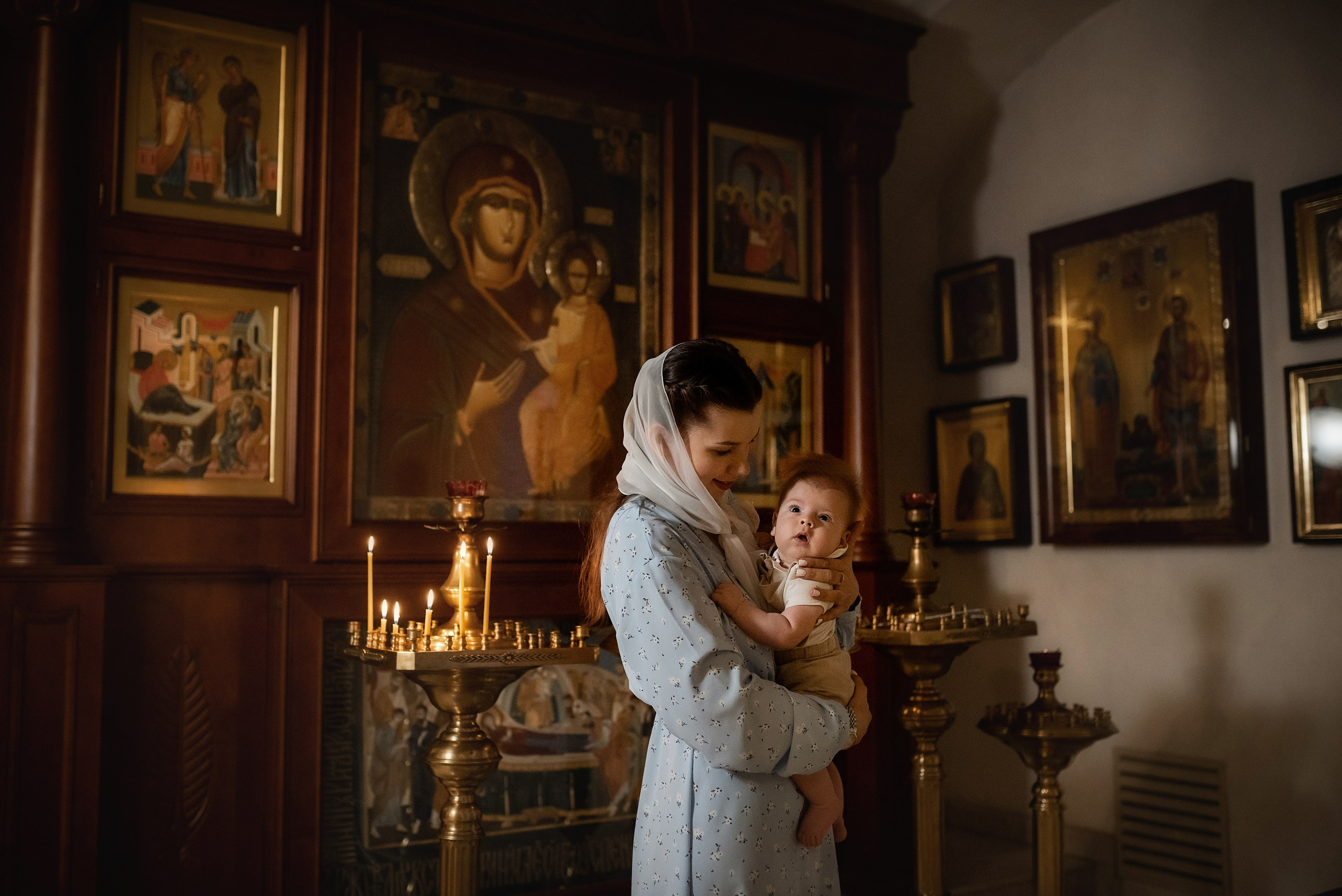Крещение Алексея в Храме 40 Севастийских мучеников. Семейный фотограф в Ростове-на-Дону Татьяна Литвинова