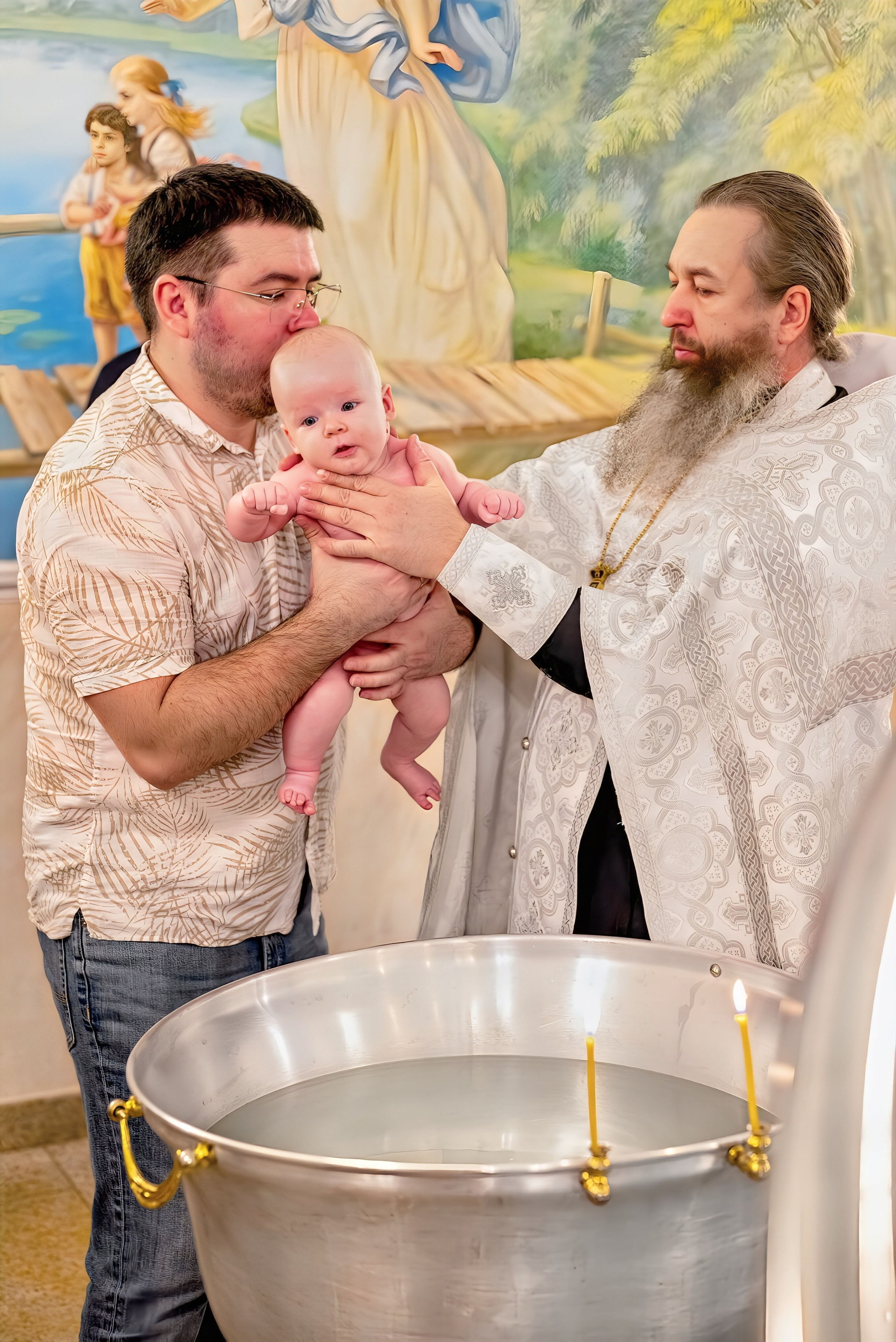 Крещение в церкви Петра и Февронии Муромских. Семейный и детский фотограф Москва