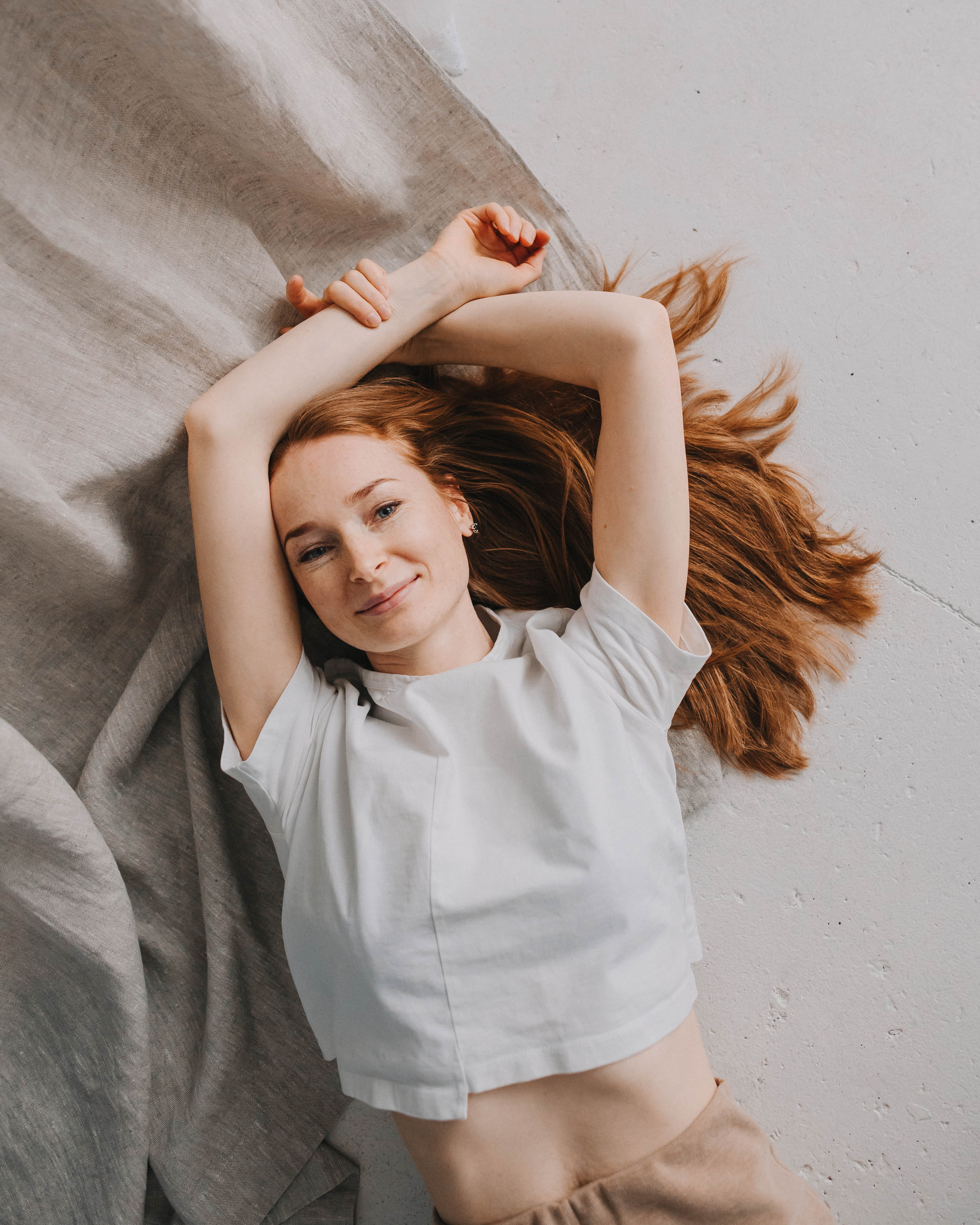 Льняные шторы «Dikaya morkov». Портретный фотограф в Минске Анна Волейко