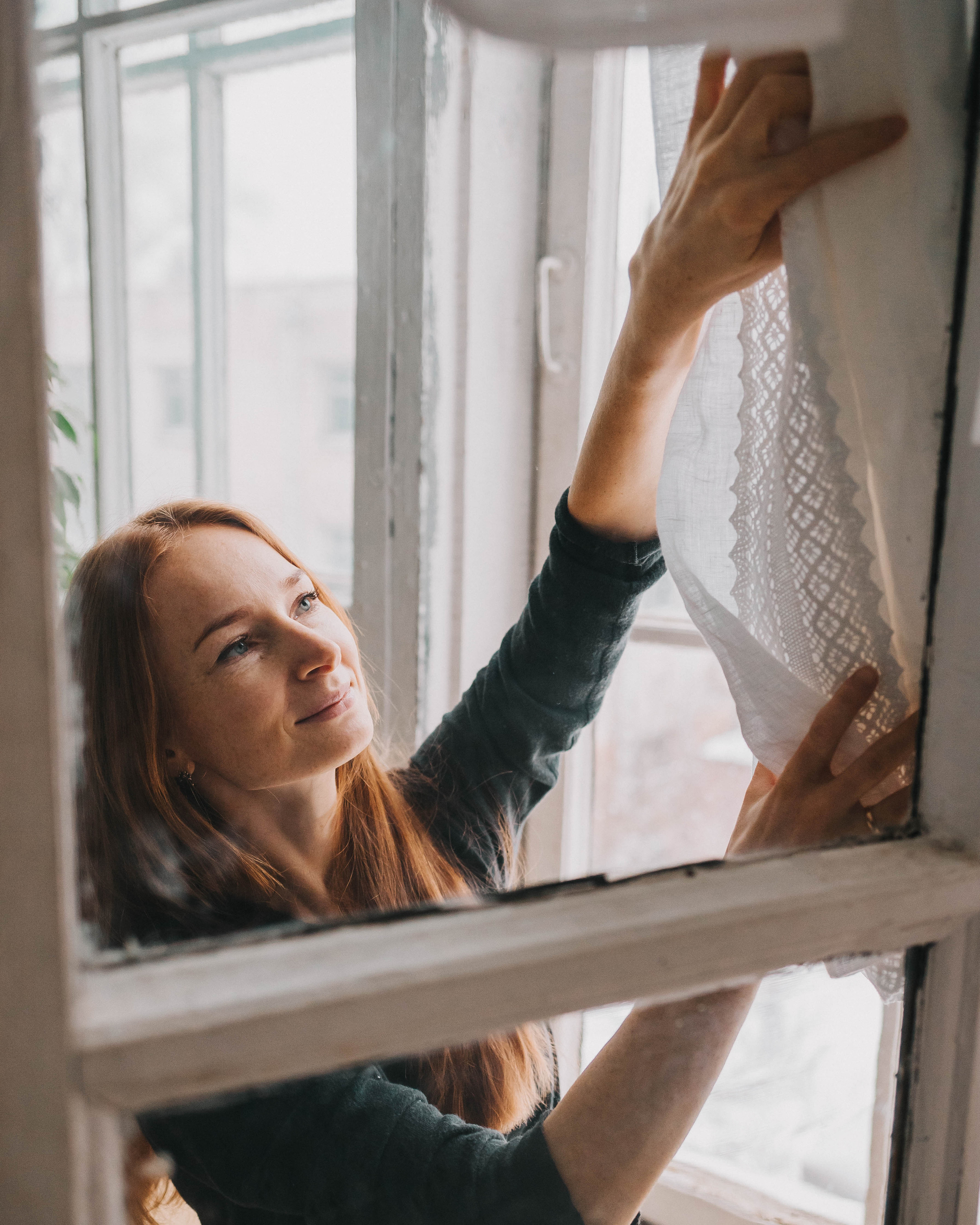 Льняные шторы «Dikaya morkov». Портретный фотограф в Минске Анна Волейко