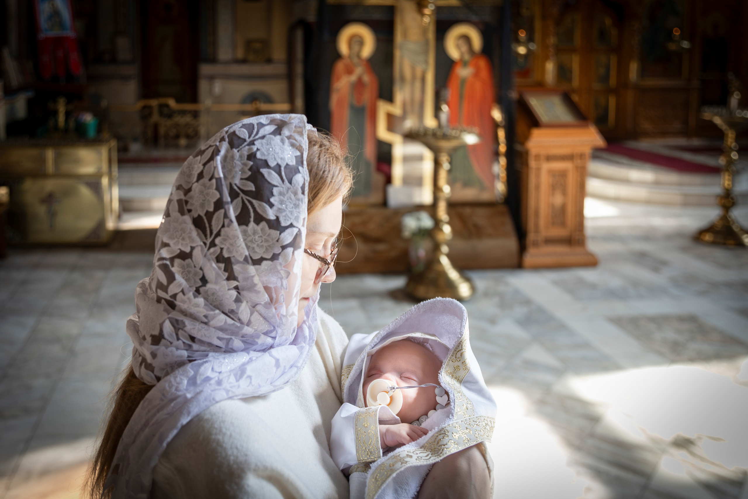Крещение Андрея. ТОП Фотограф на Крещение и Венчание Железногорск Алексей Мещеряков