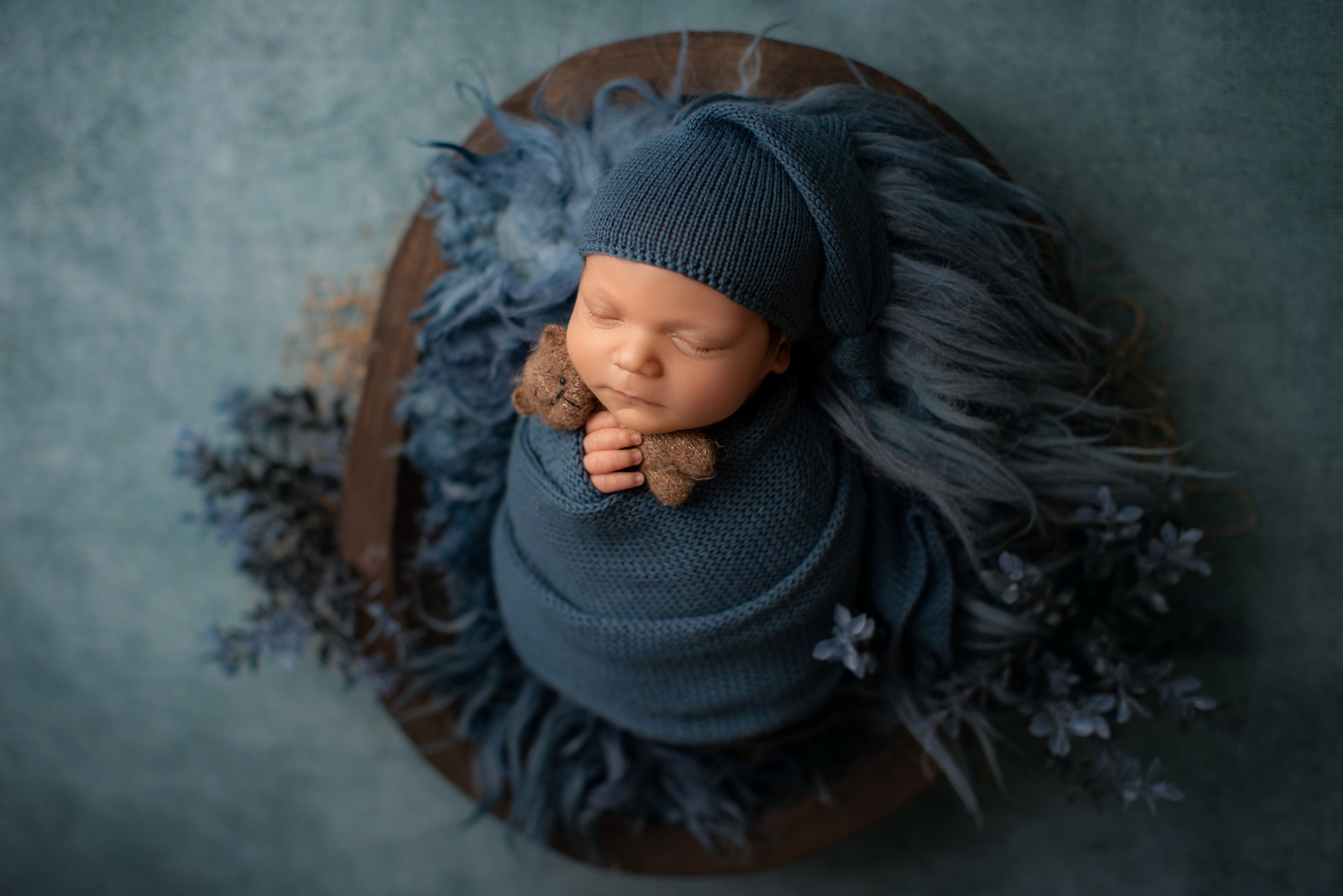 Deep blue. Фотограф новорожденных, семейный фотограф в Санкт-Петербурге