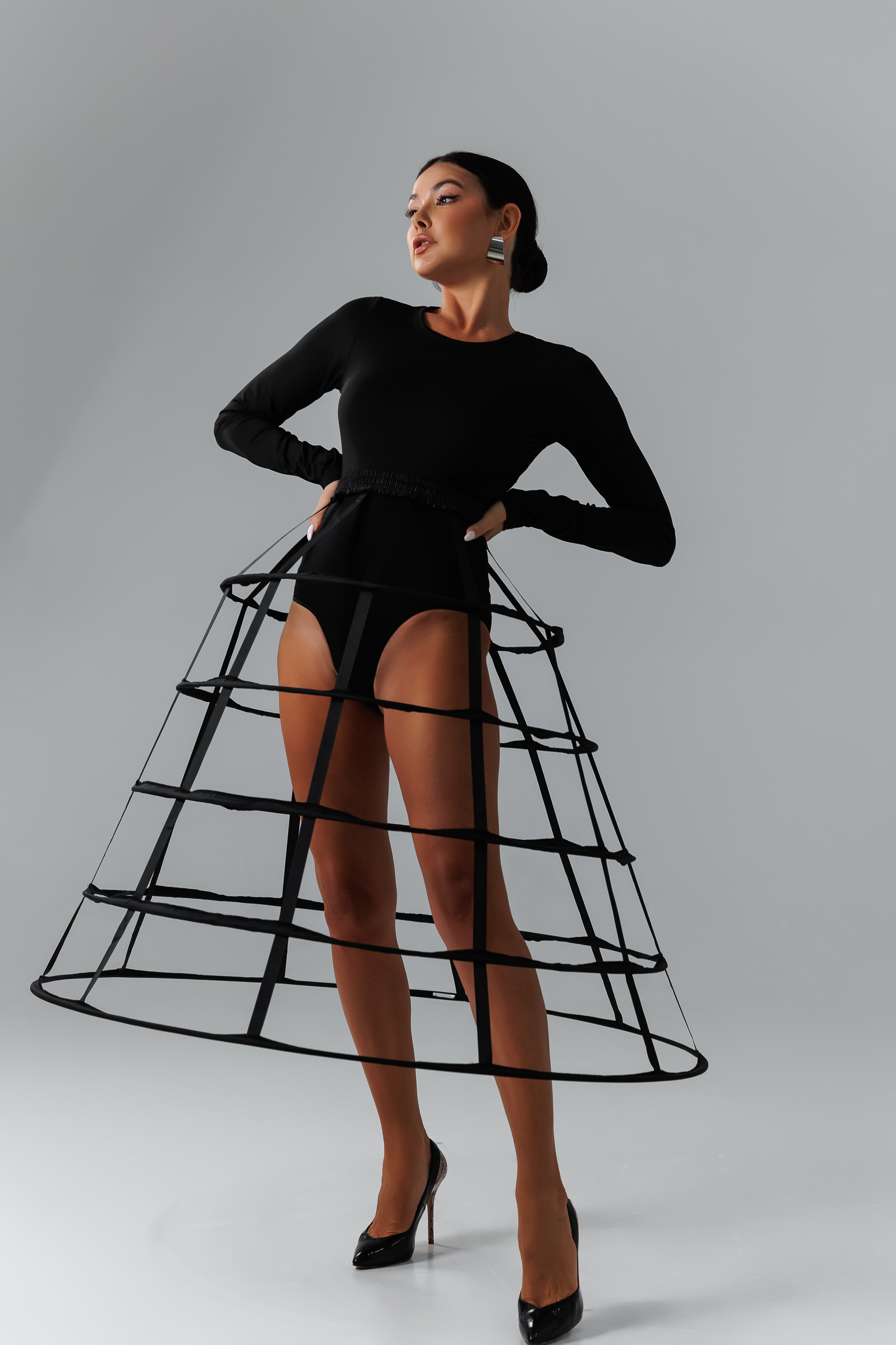 Юбка каркасная, на резинке 