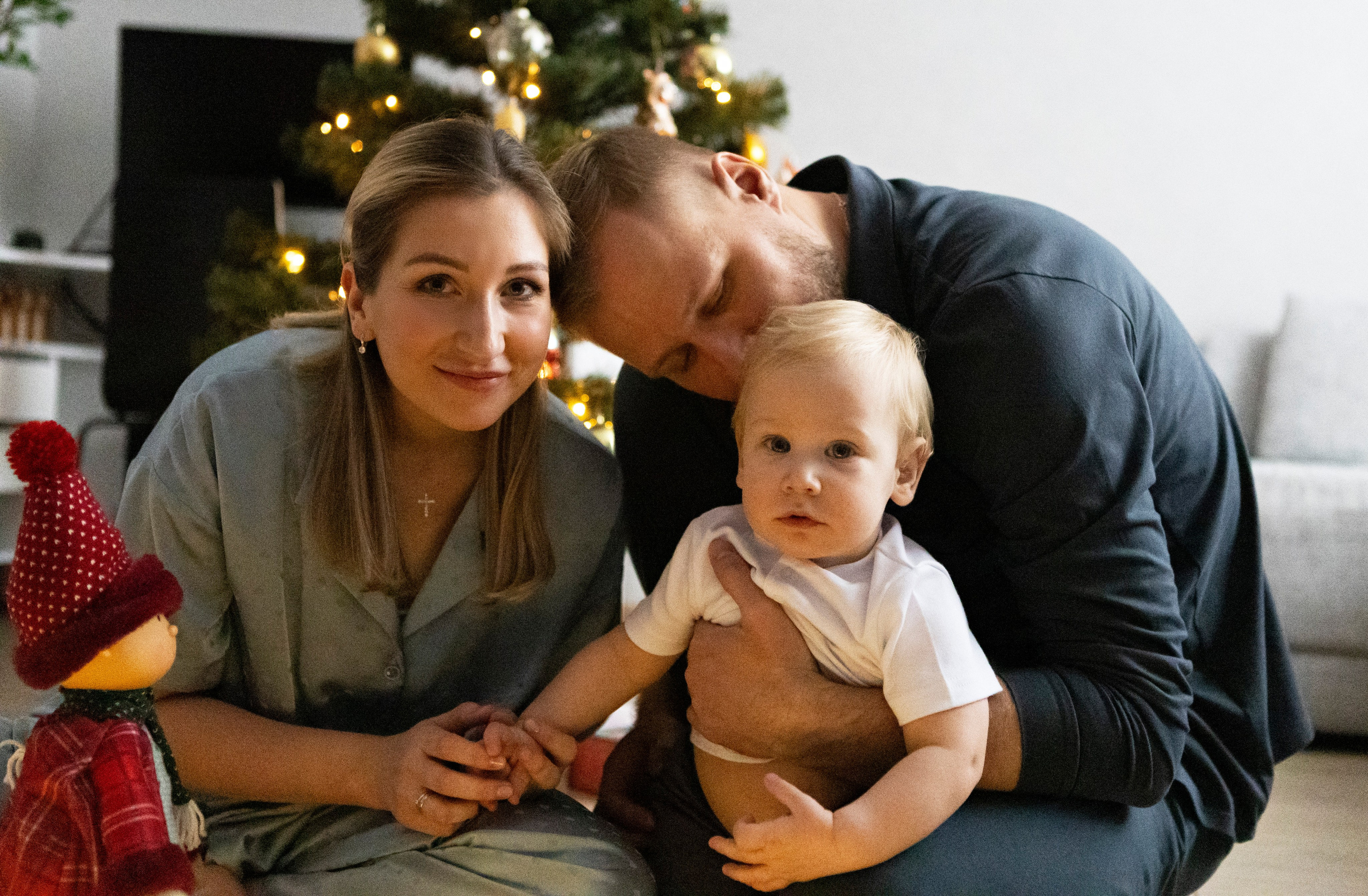 Домашняя новогодняя фотосессия. Семейный и портретный фотограф в Москве Елена Флегант