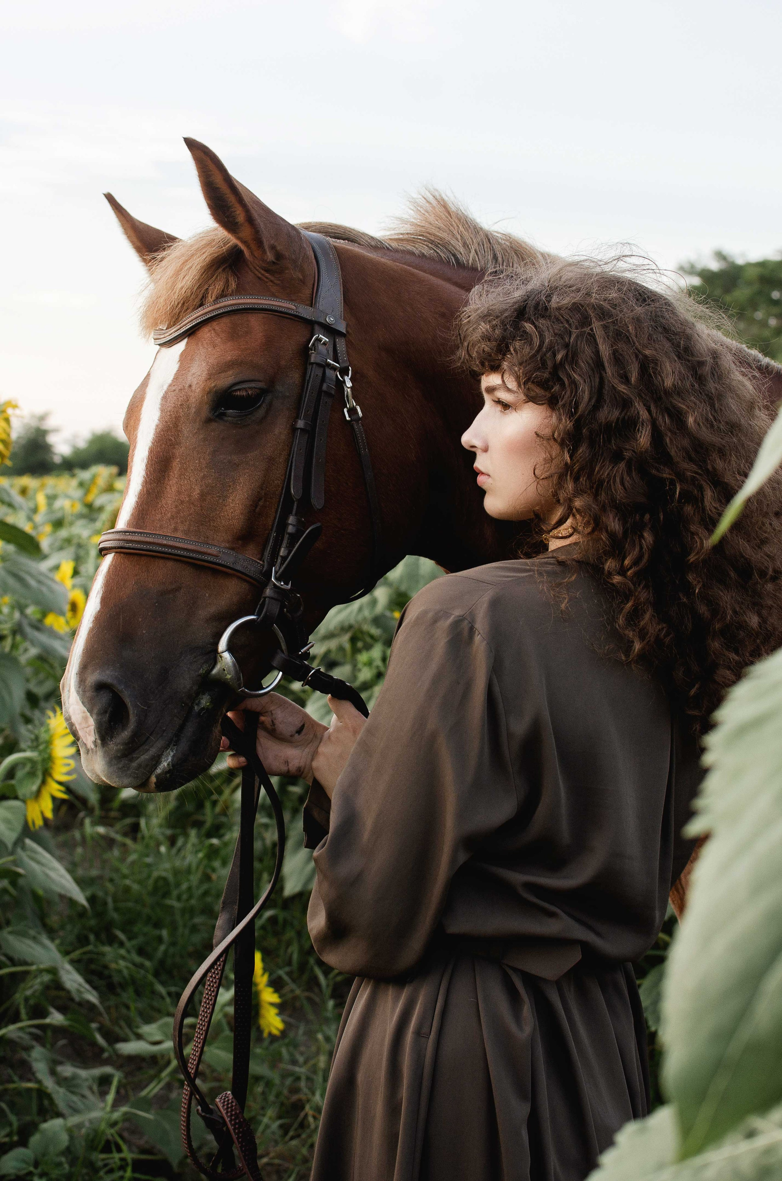 Романтичная фотосессия с лошадьми