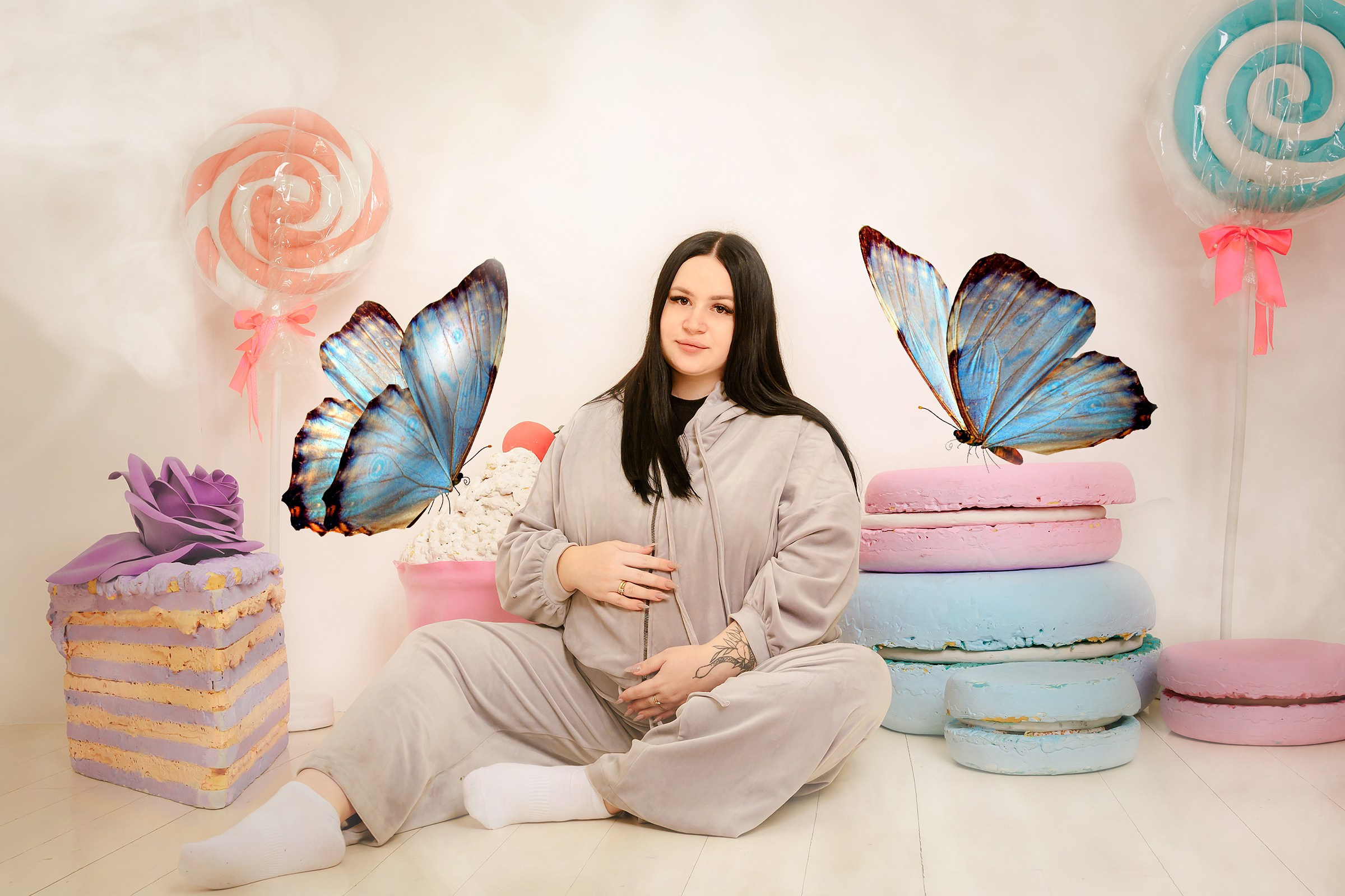 Фотосессии беременности в фотостудии. Фотограф Оксана Сафонова г. Тольятти