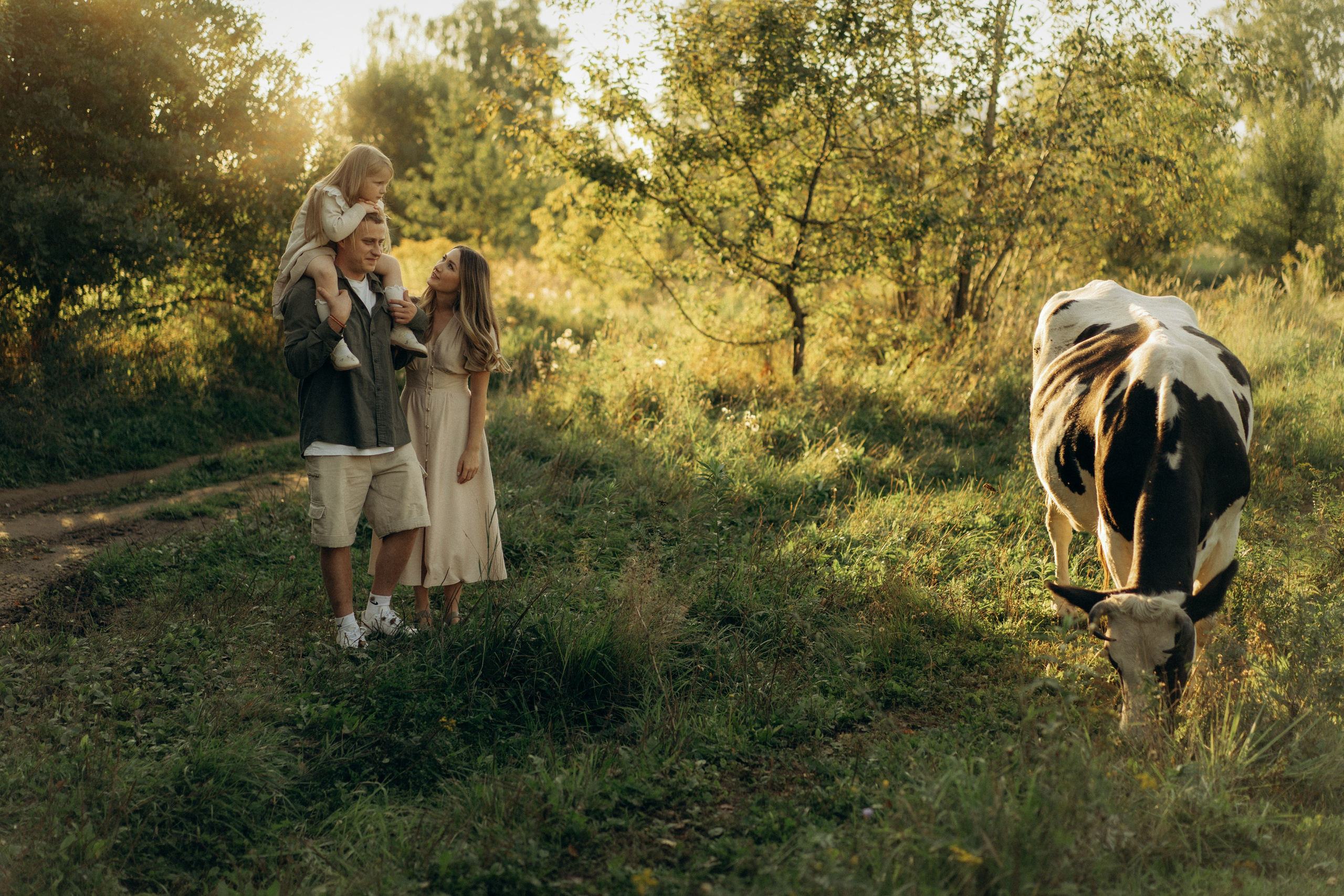 Летний вечер в поле. Семейный lifestyle фотограф в Москве Рената Рафикова