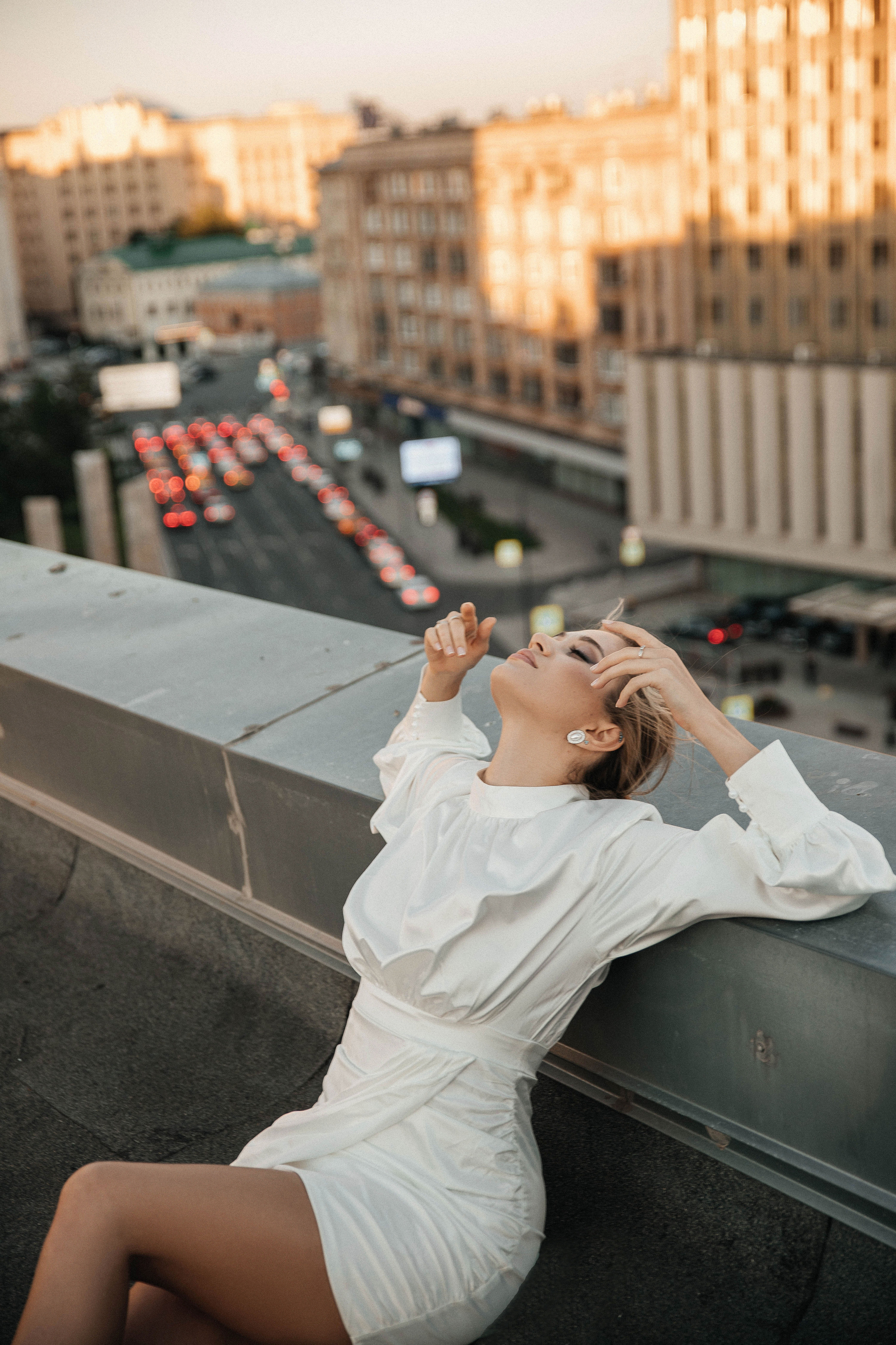 Свадебная фотосессия на крыше. Свадебный и семейный фотограф в Москве
