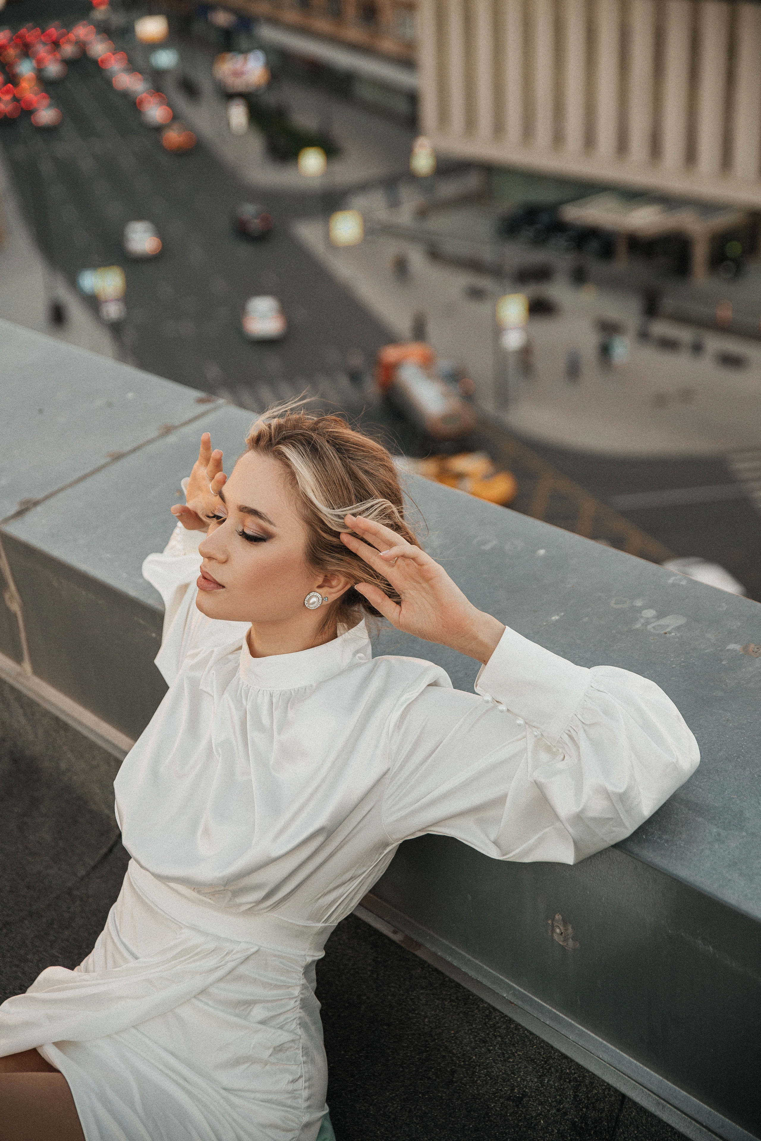Свадебная фотосессия на крыше. Свадебный и семейный фотограф в Москве