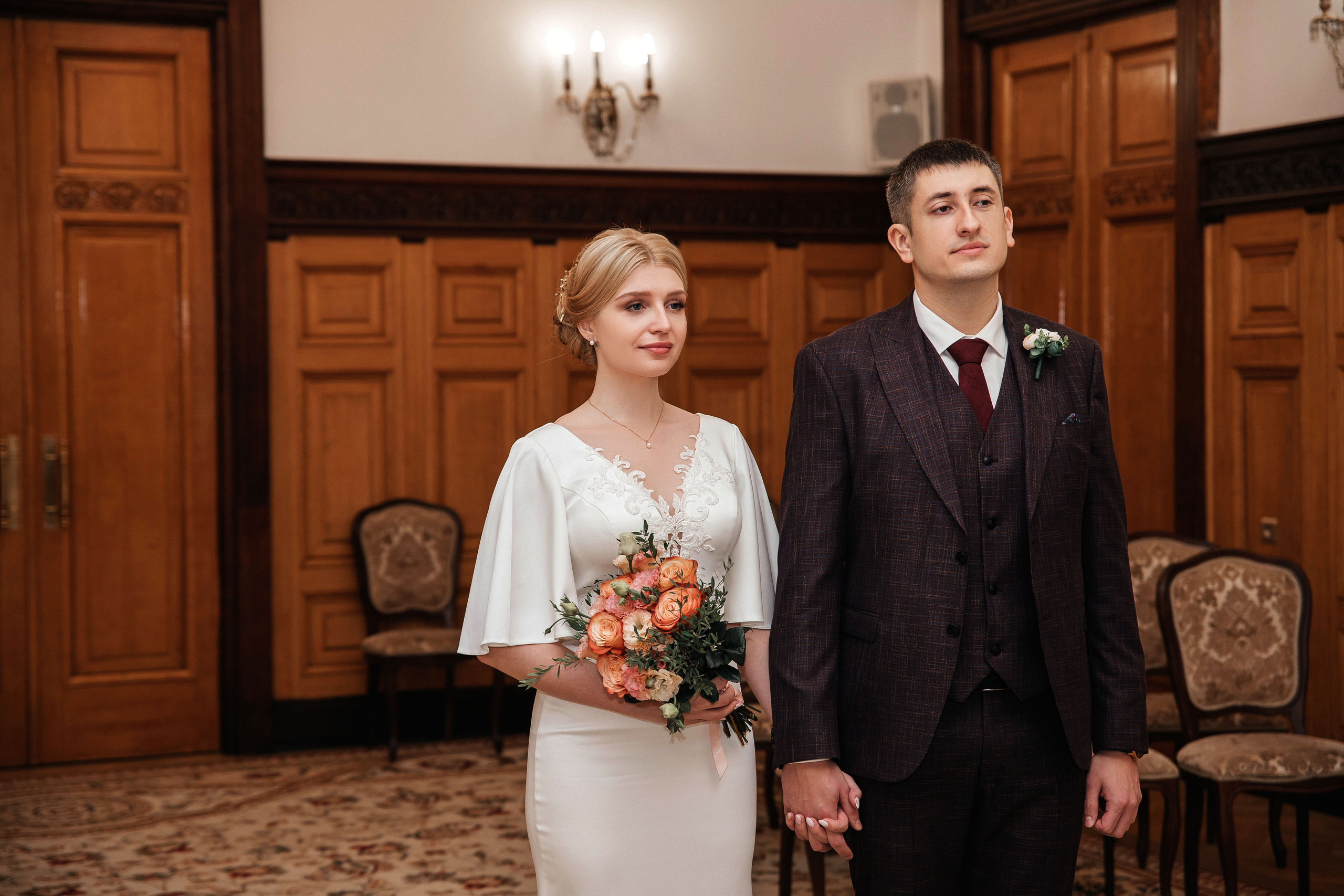 Свадебная фотопрогулка в Москве. Свадебный и семейный фотограф в Москве