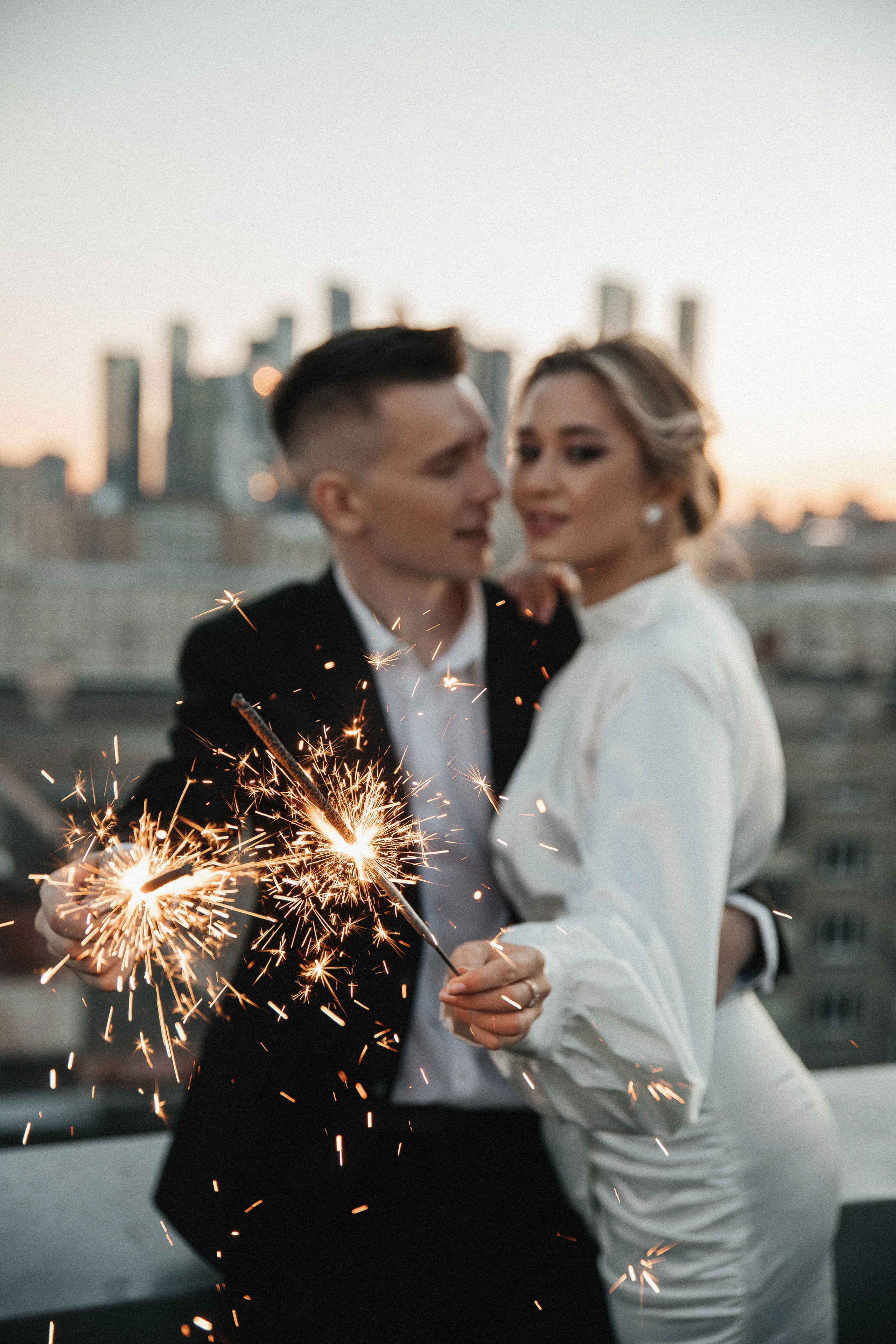 Свадебная фотосессия на крыше. Свадебный и семейный фотограф в Москве