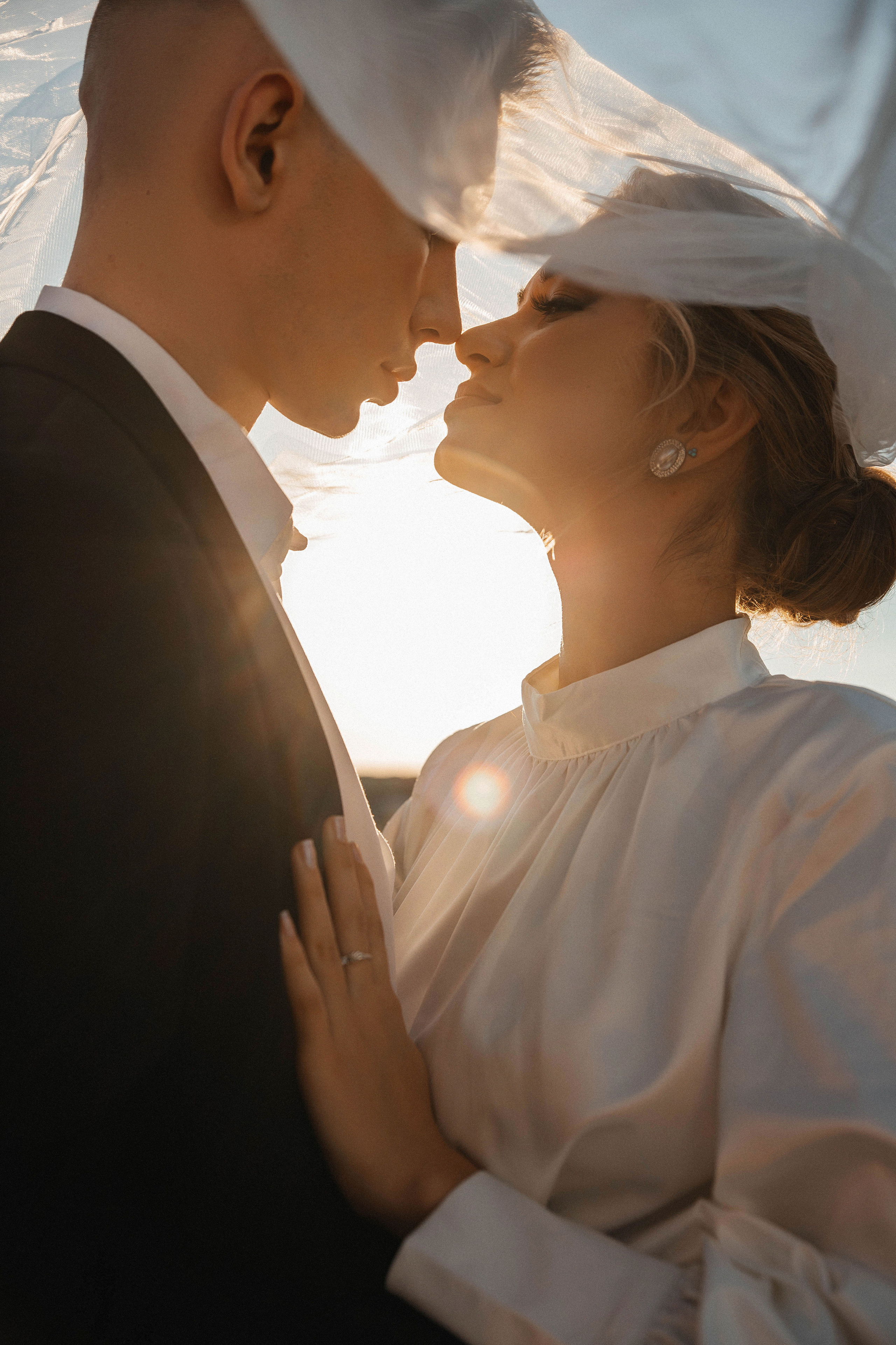 Свадебная фотосессия на крыше. Свадебный и семейный фотограф в Москве