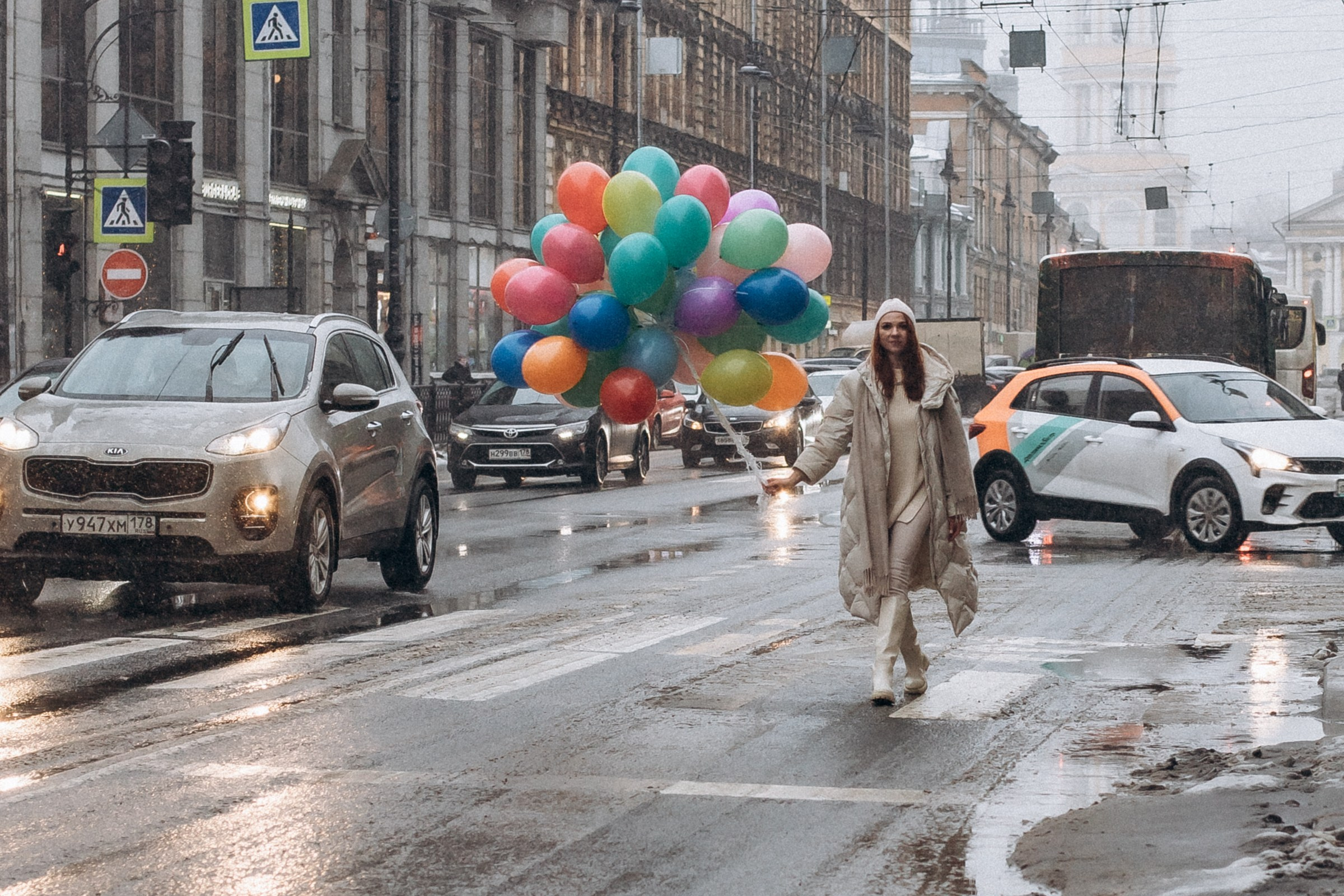 Вера в феврале. Фотопрогулка в Петербурге. Индивидуальный и семейный фотограф в Санкт-Петербурге