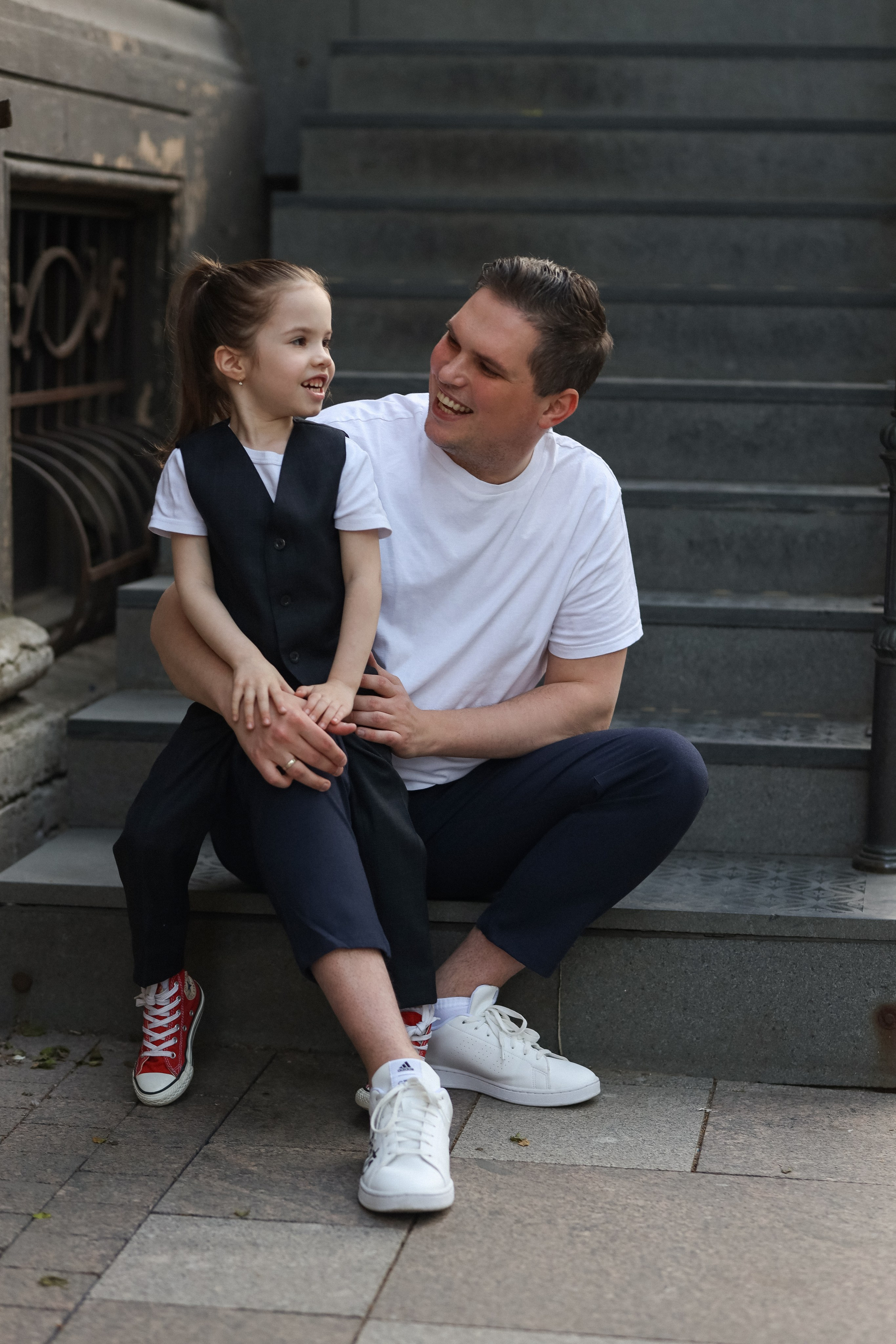 Мила и папа Антон прогулка по Петербургу. Лена Колягина Фотограф по любви