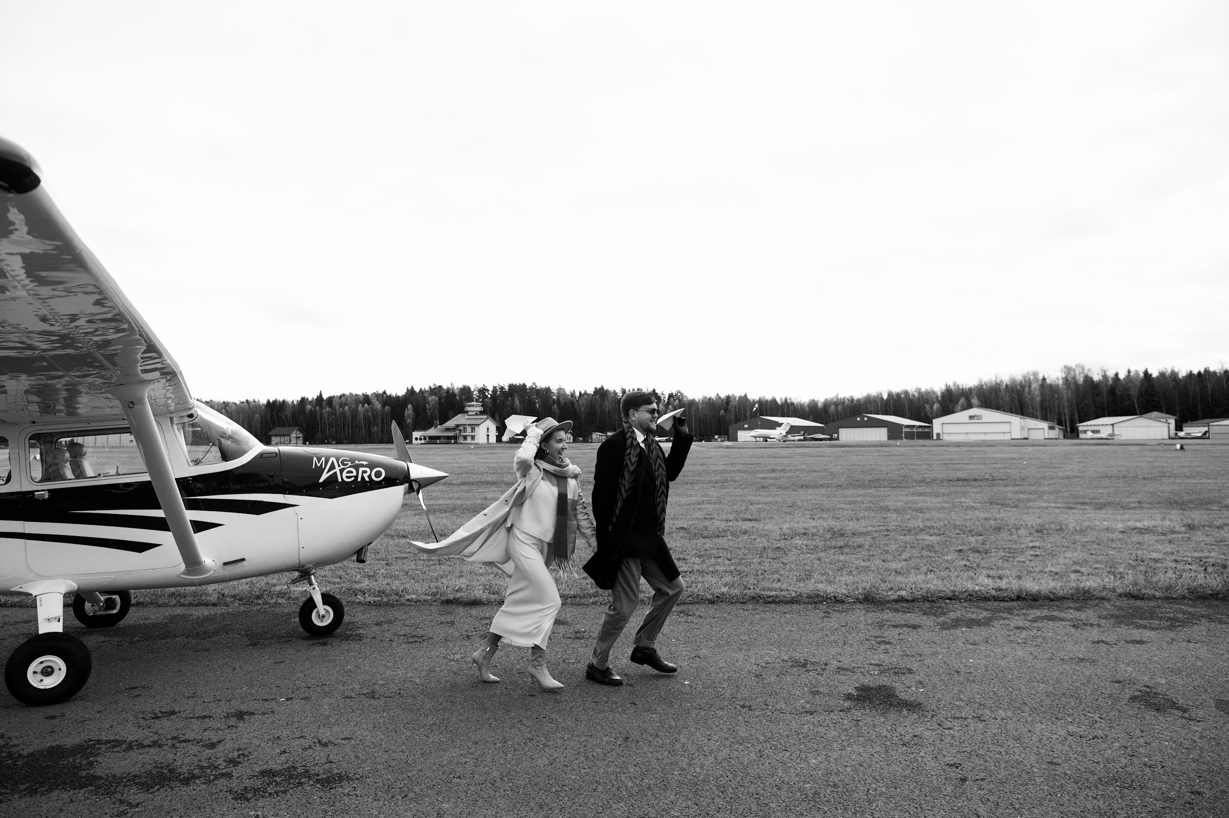 Love-story. Самолёт. Фотограф Марина Росси