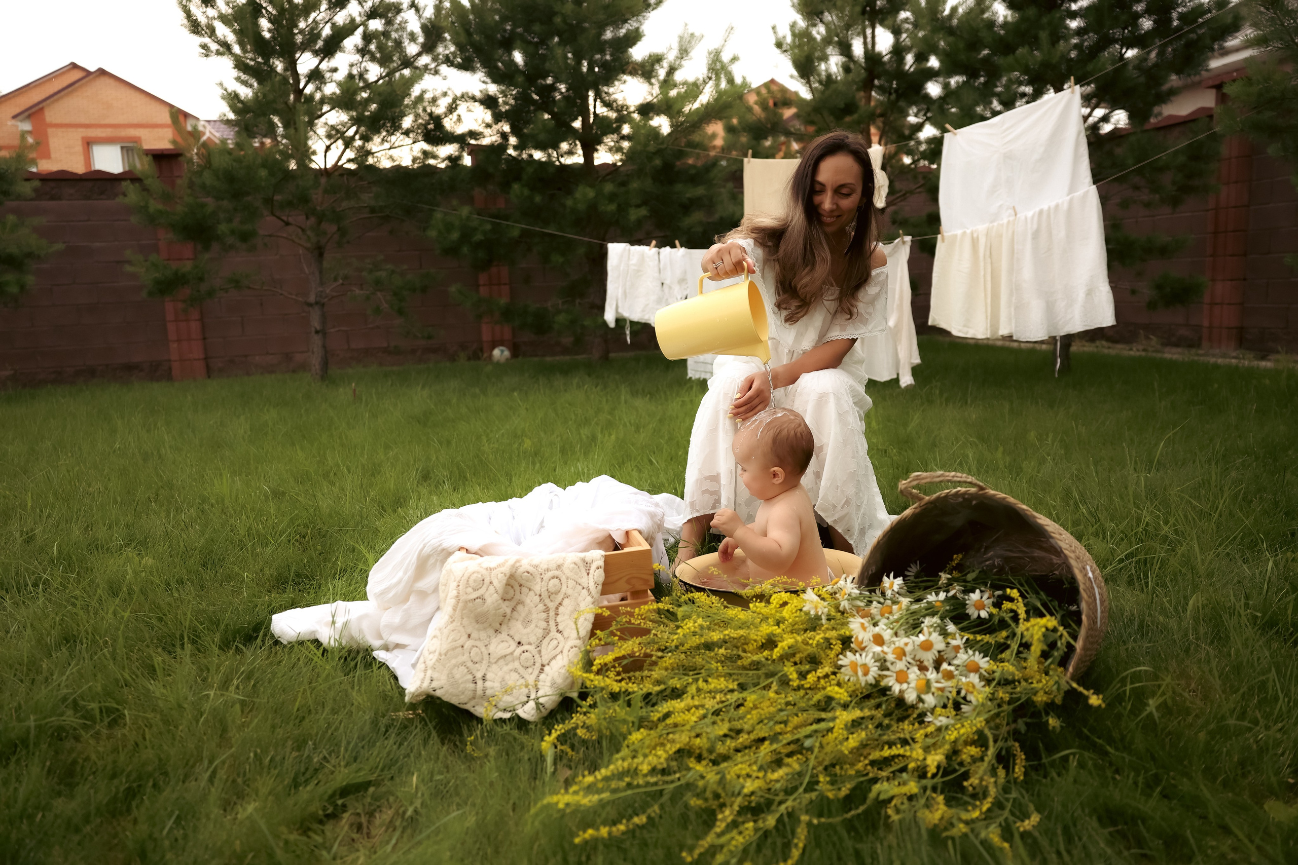 Большая стирка. Ваш семейный newborn и lifestyle фотограф в СПБ Наталья Журавлева