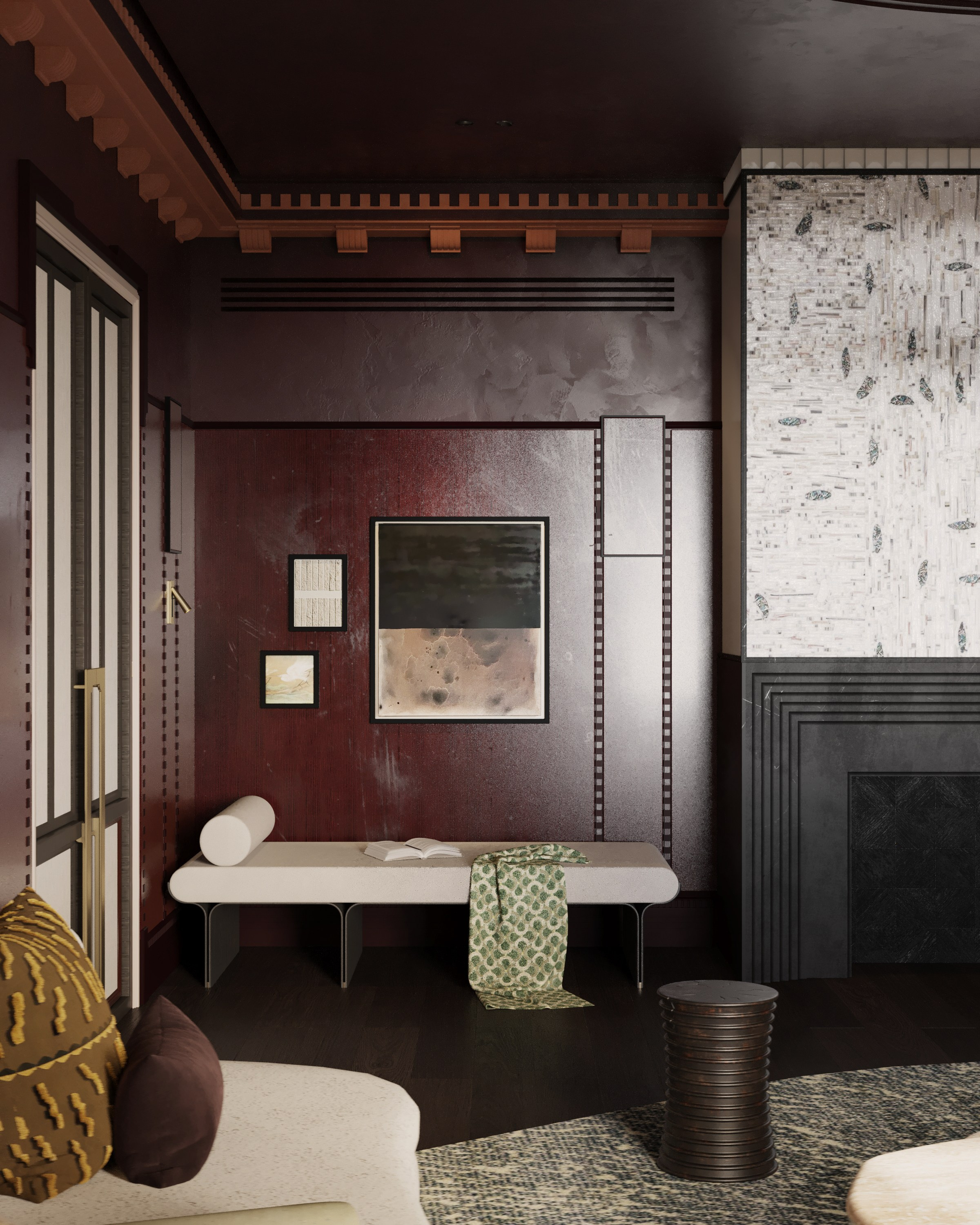 Частная резиденция в стиле Ар-деко и шинуазри 280 m². SHAIMERDINOVA INTERIORS