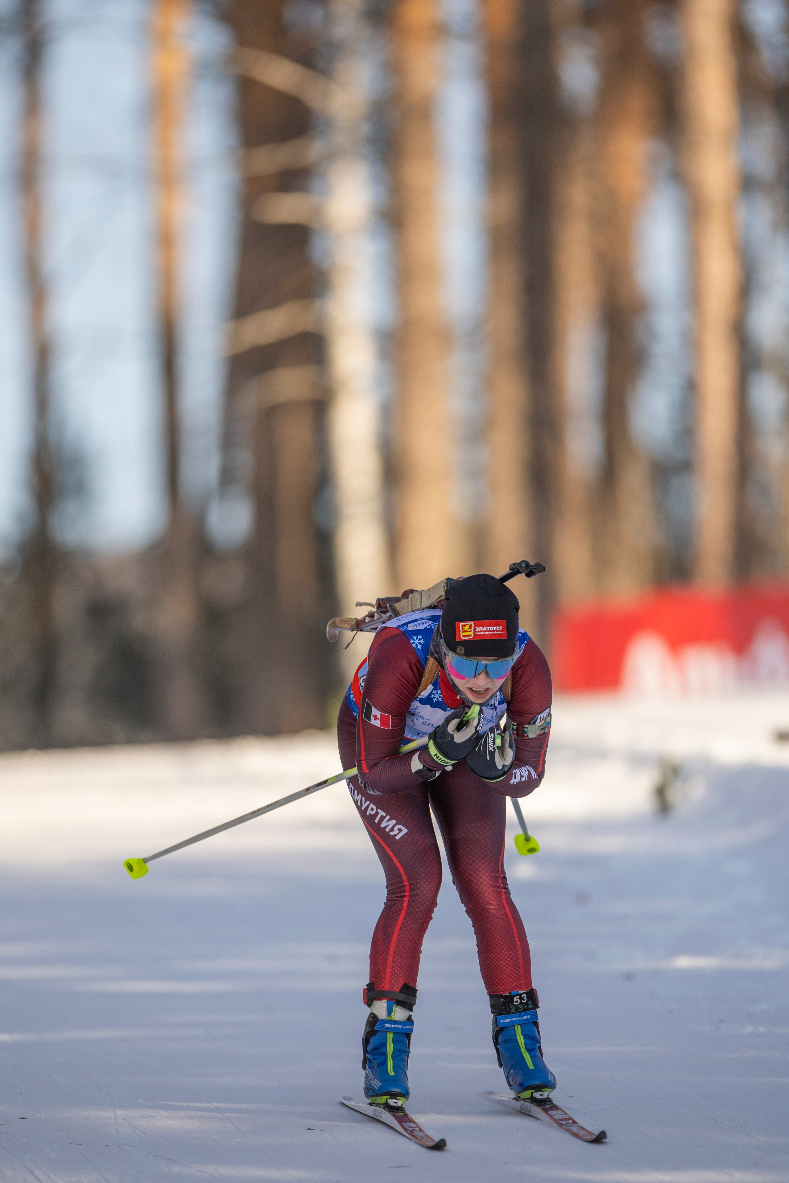 Всероссийская спартакиада по биатлону. Спринт. Женщины. Спортивный репортажный фотограф Казань Нафис Сиразетдинов