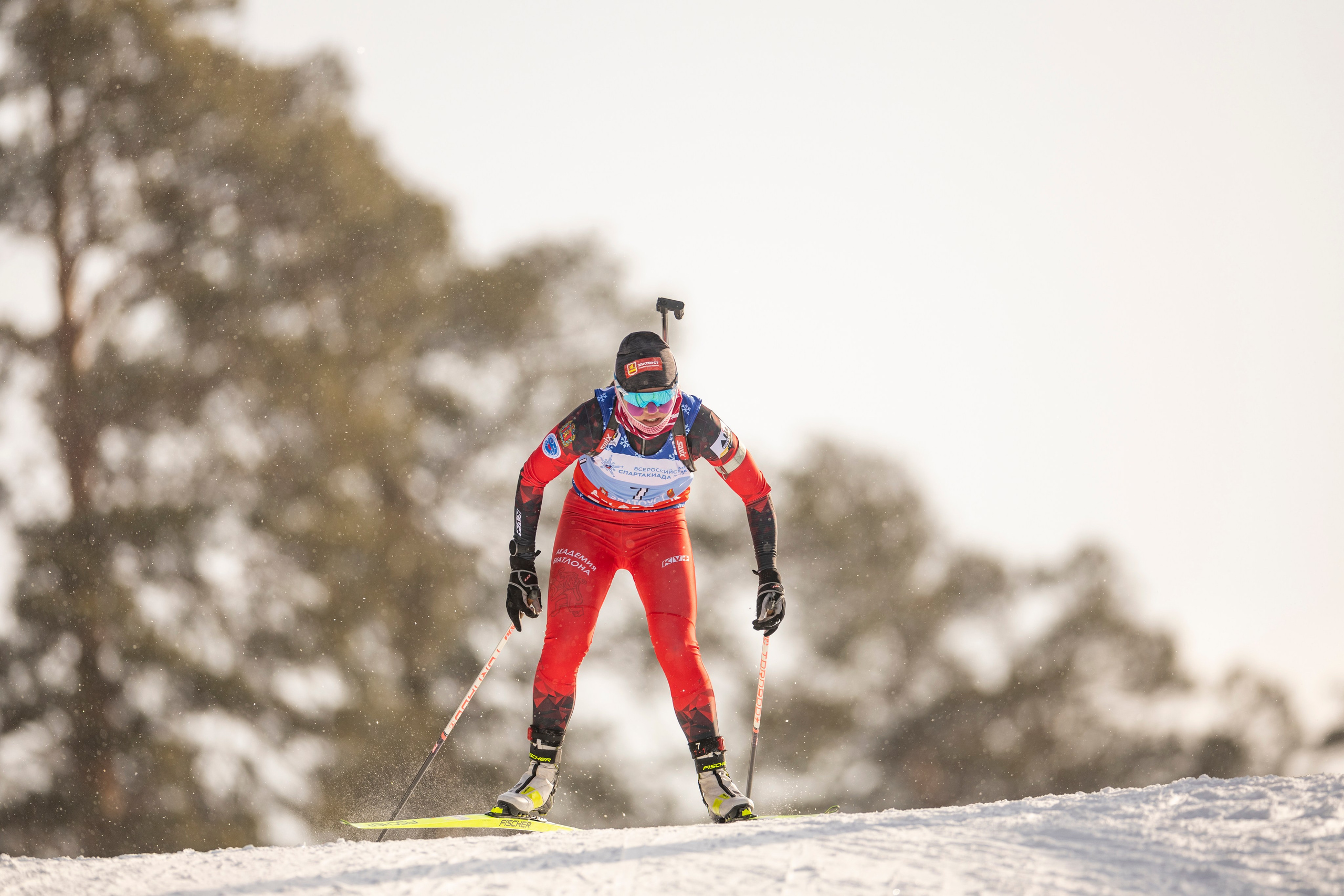 Всероссийская спартакиада. Гонка преследования женщины. Спортивный репортажный фотограф Казань Нафис Сиразетдинов