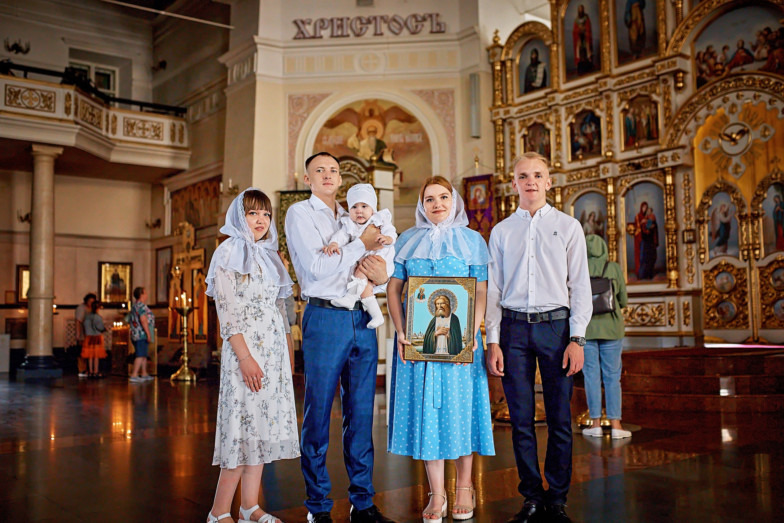 Таинство Крещения Василисы храм Д. Ростовского. Фотограф на Крещение и Венчание в Барнауле