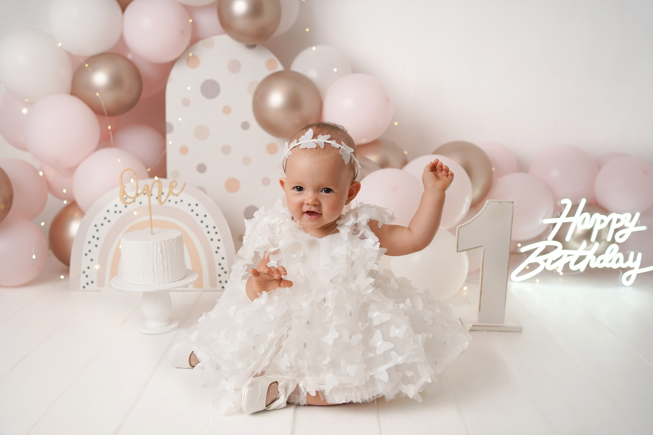 Детская фотосессия Первый годик Милены. Детский фотограф и фотограф новорожденных в Калининград Оксана Иваний