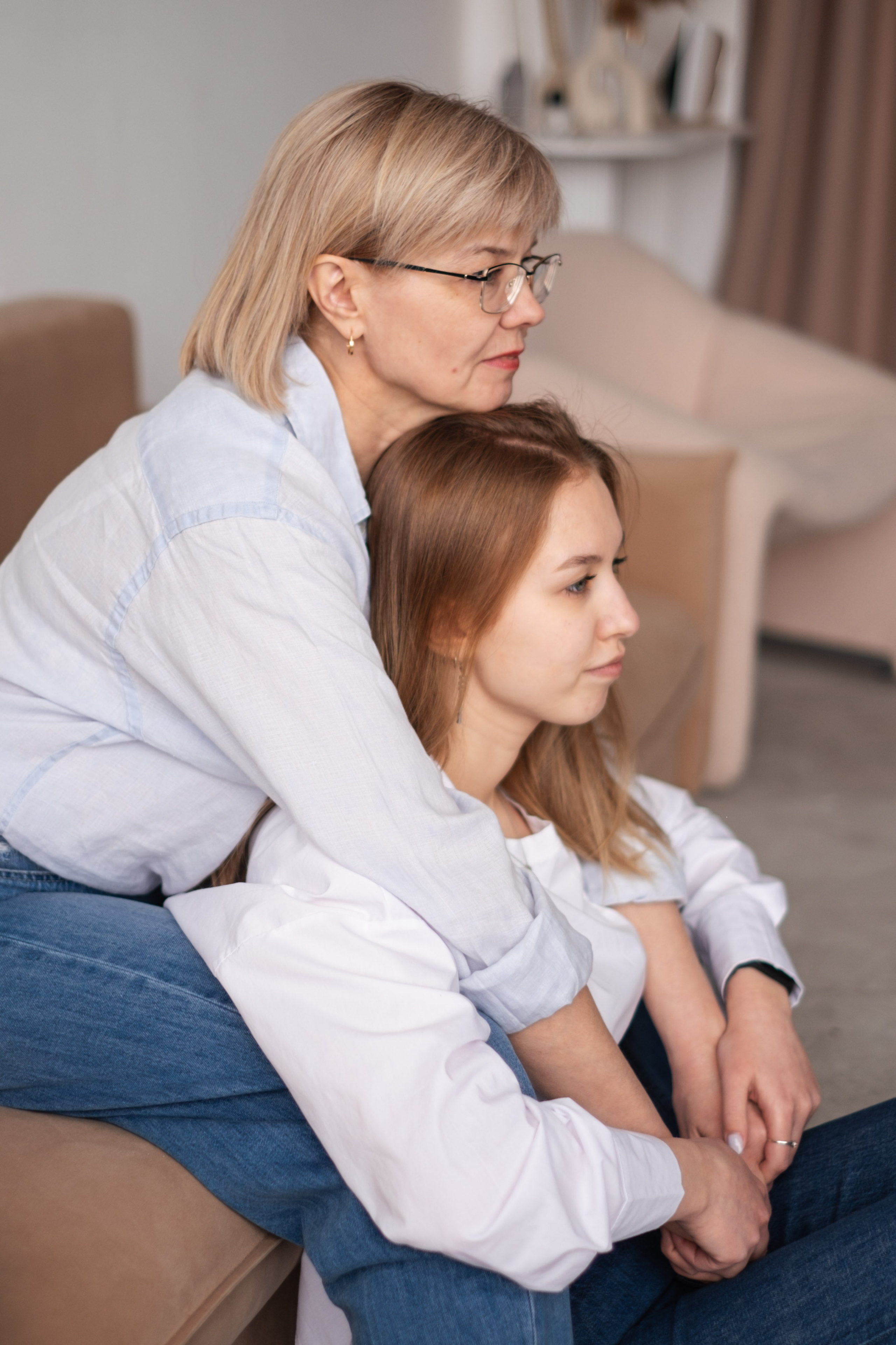 Наталья и Оля | мама и дочь в студии. Фотограф в Новосибирске Диана Ильиных