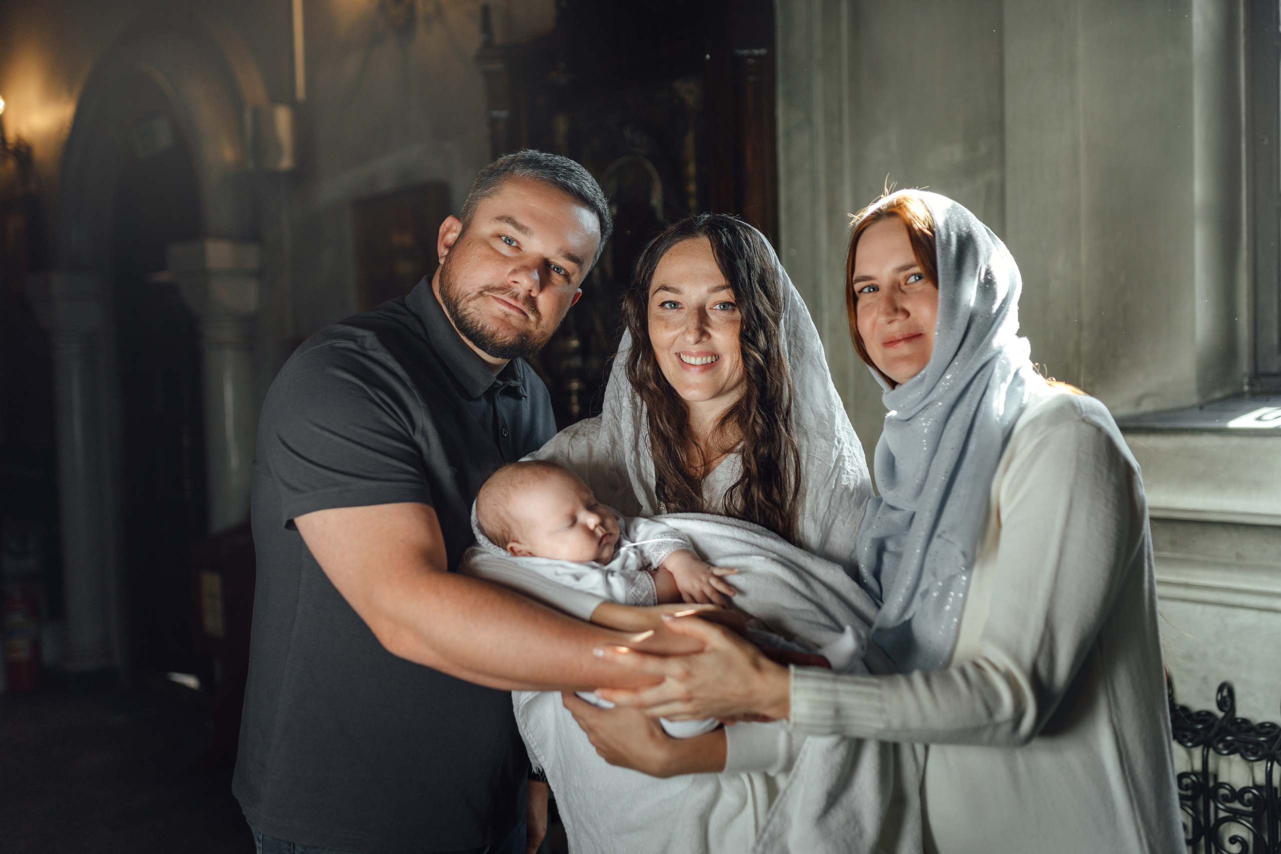 Крещение Тимура храм иконы Всех Скорбящих Радость, октябрь 2024