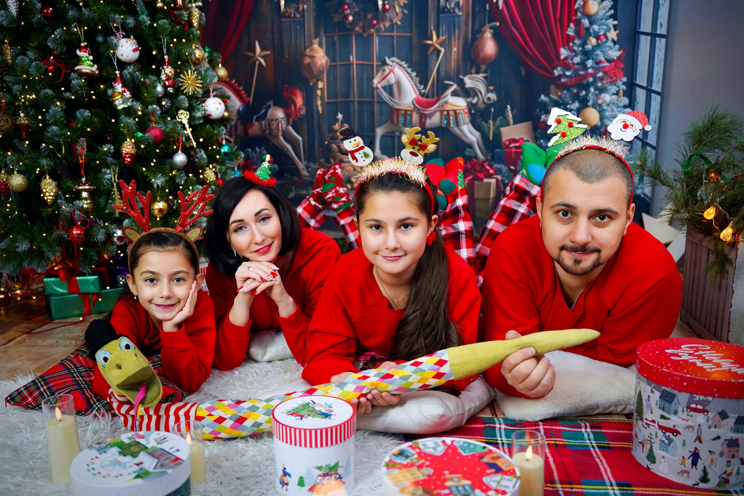 Новогодний фотопроект 2025 № 6. Семейный и детский фотограф Александра Гвоздикова