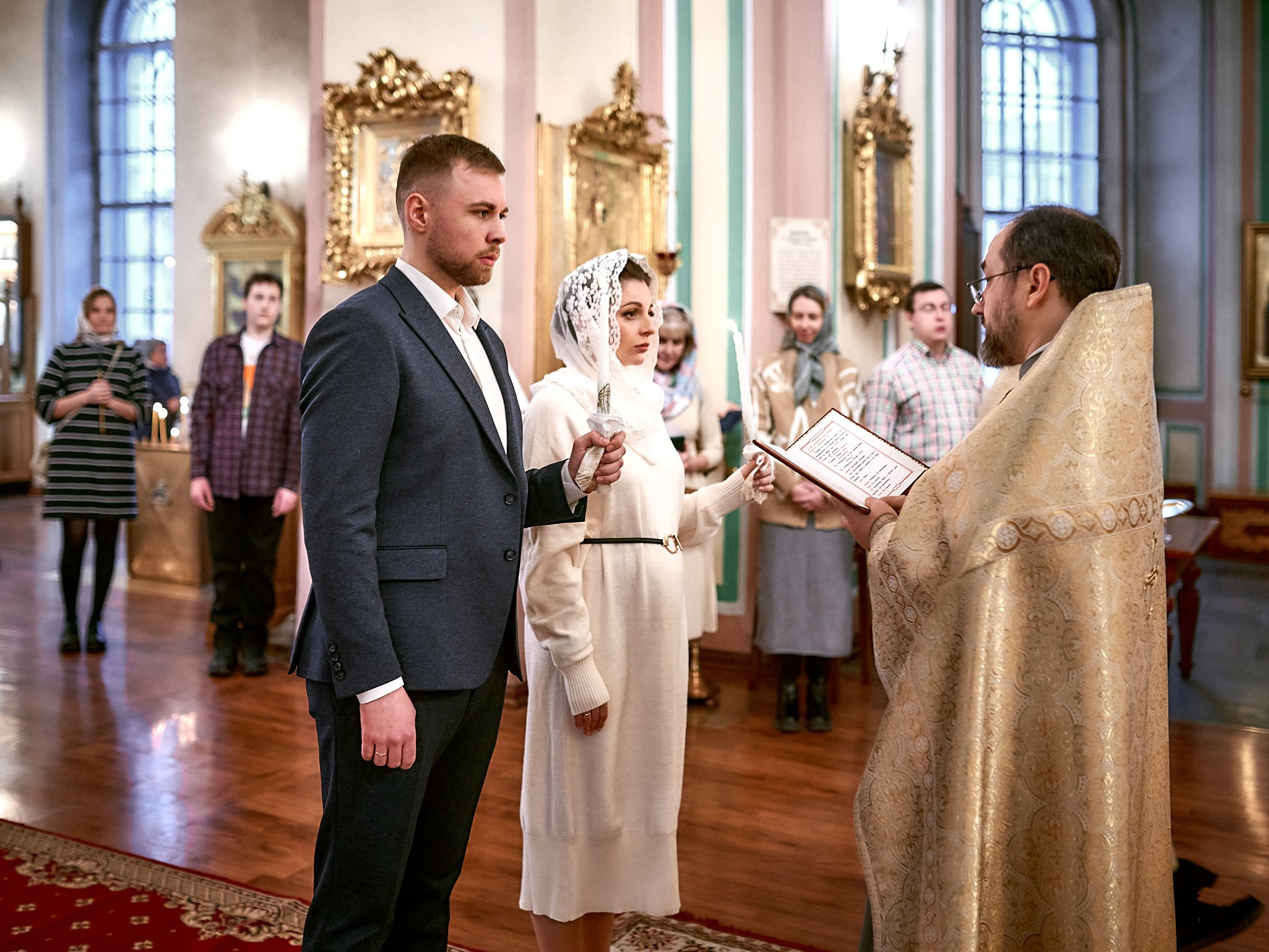 Венчание Артёма и Екатерины | Владимирский собор. Свадебный фотограф в Санкт-Петербурге Славин Денис
