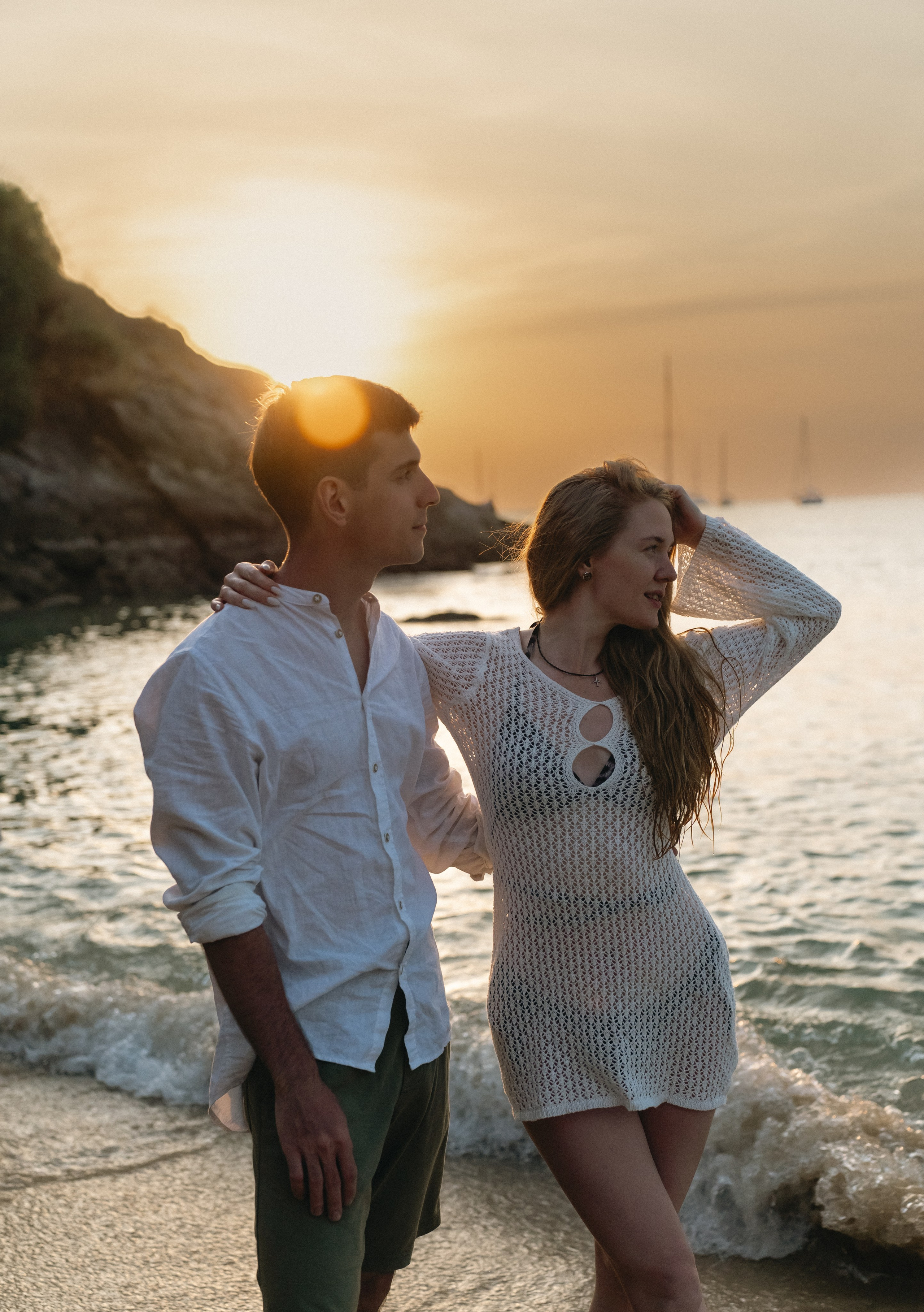 Фотосессия свидание на закате у моря. Фотограф из Екатеринбурга Алена Мусалимова