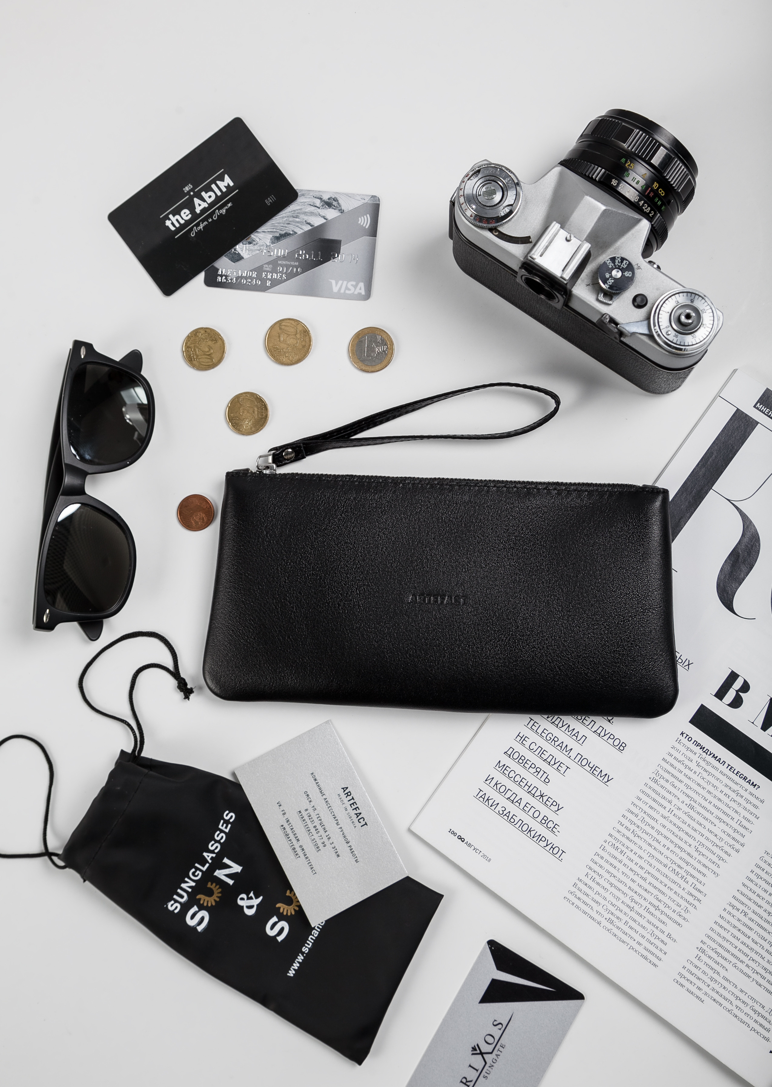 ARTEFACT — аксессуары из натуральной кожи ручной работы. Юлия Падина предметный и фуд-фотограф, Омск