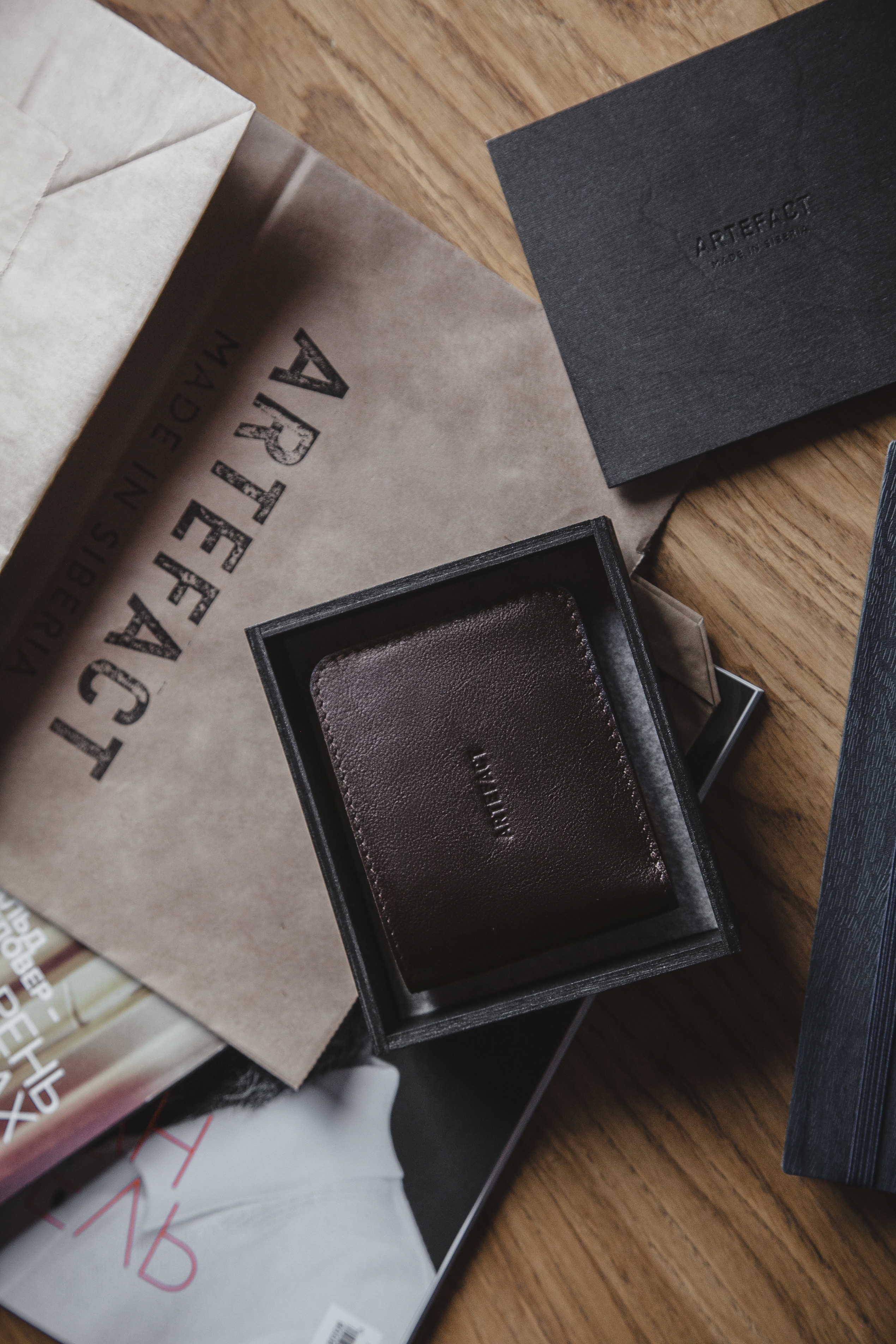 ARTEFACT — аксессуары из натуральной кожи ручной работы. Юлия Падина предметный и фуд-фотограф, Омск