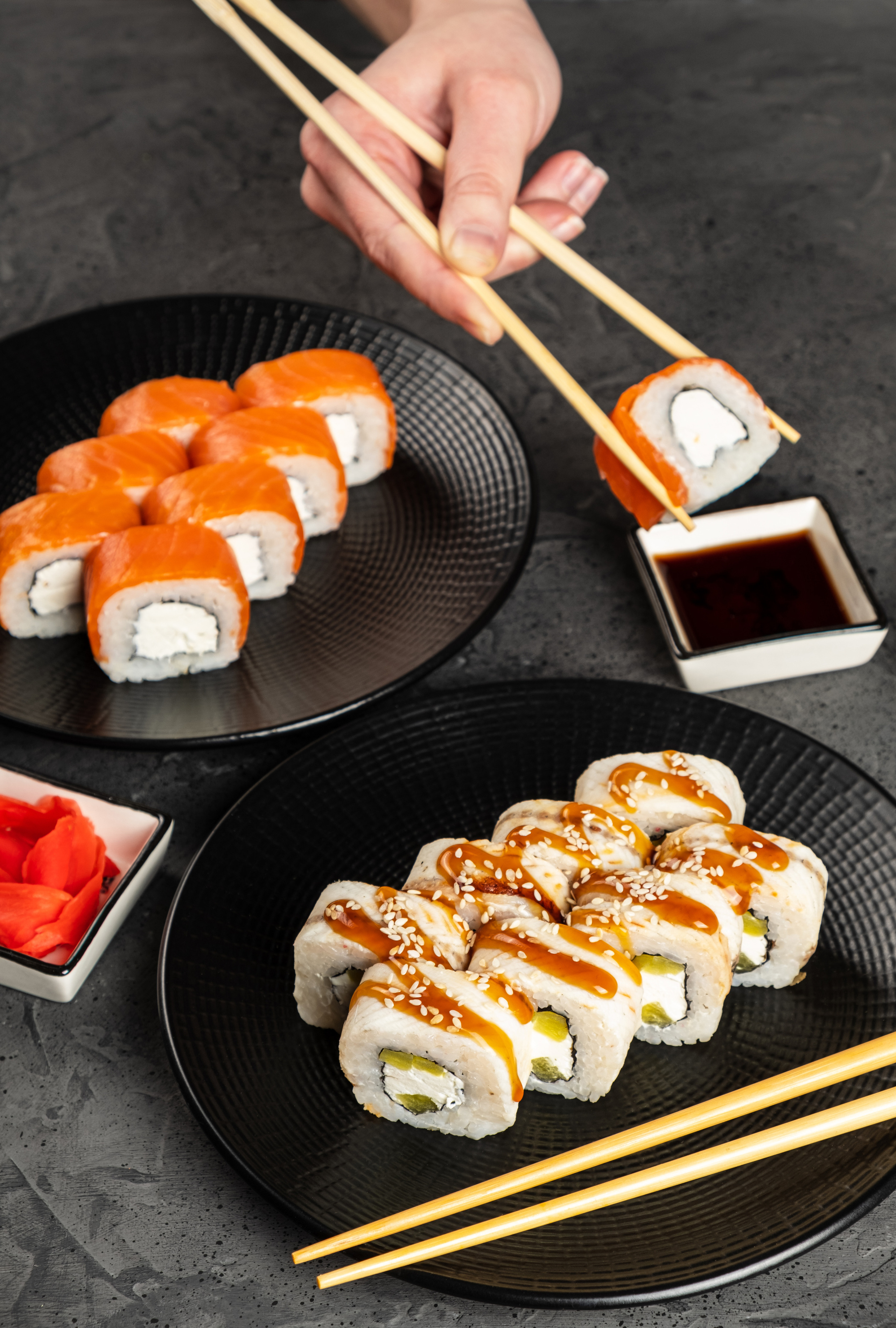 Съемка сети магазинов роллов формата take away «Суши-Маркет». Юлия Падина предметный и фуд-фотограф, Омск