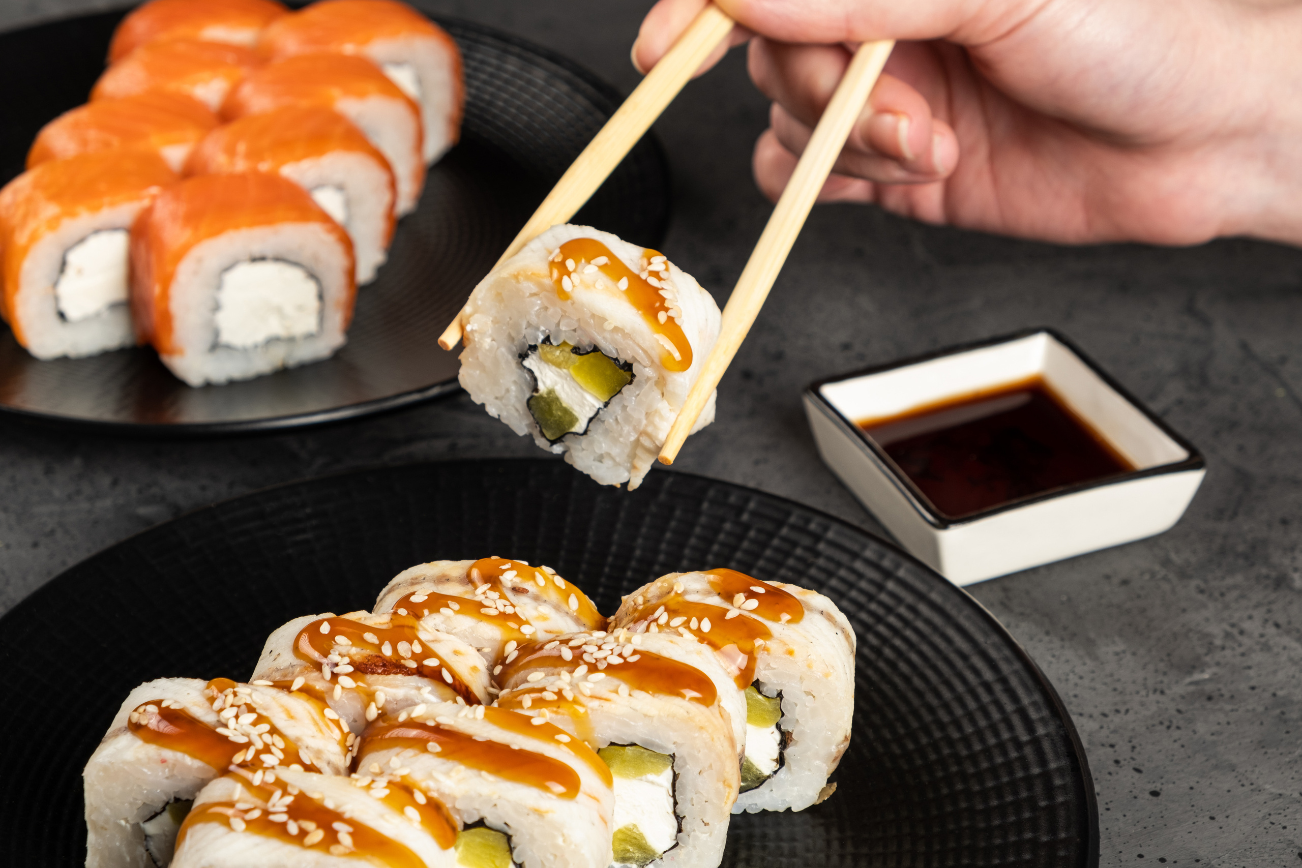 Съемка сети магазинов роллов формата take away «Суши-Маркет». Юлия Падина предметный и фуд-фотограф, Омск