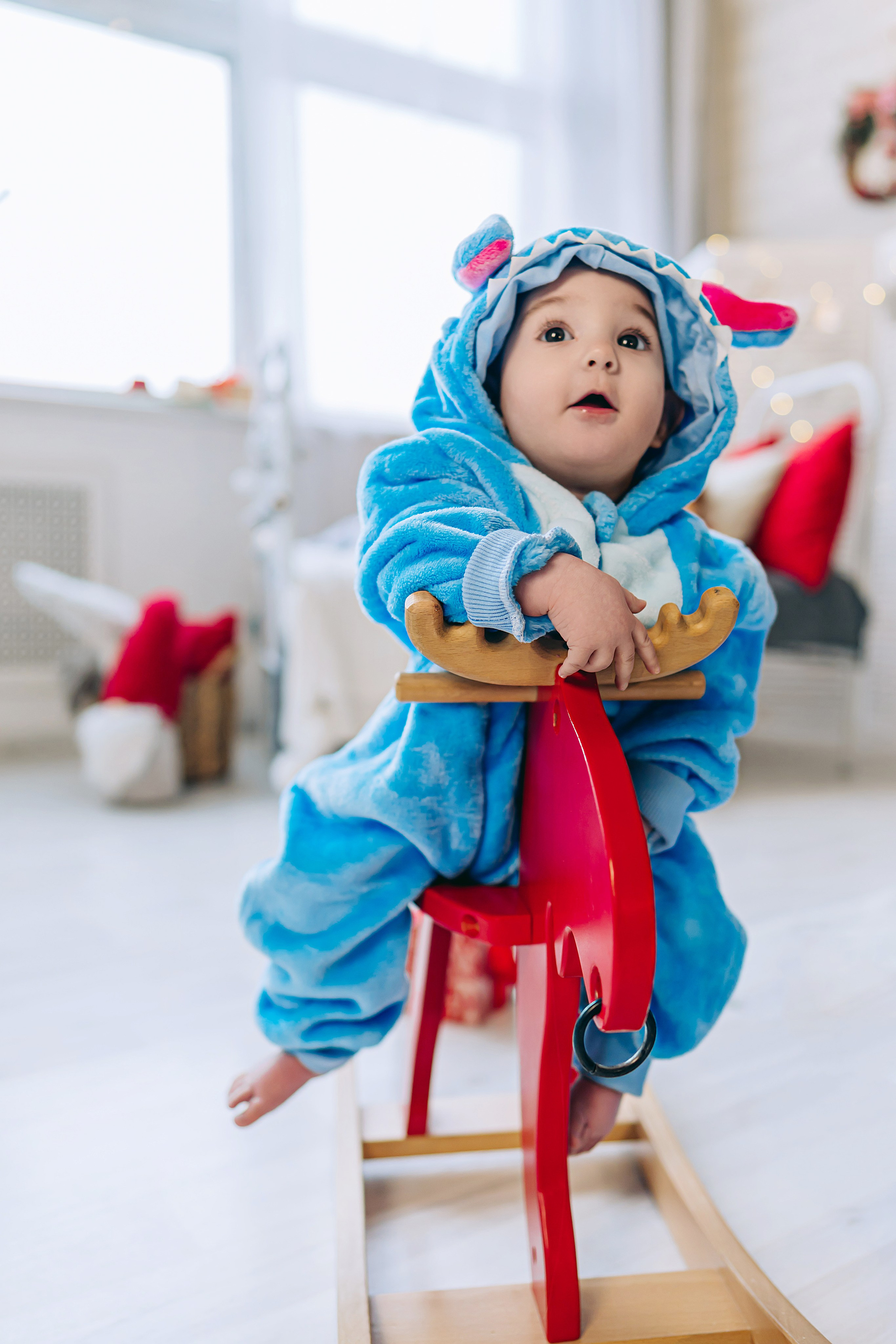 Семейная фотосессия в студии с ребенком