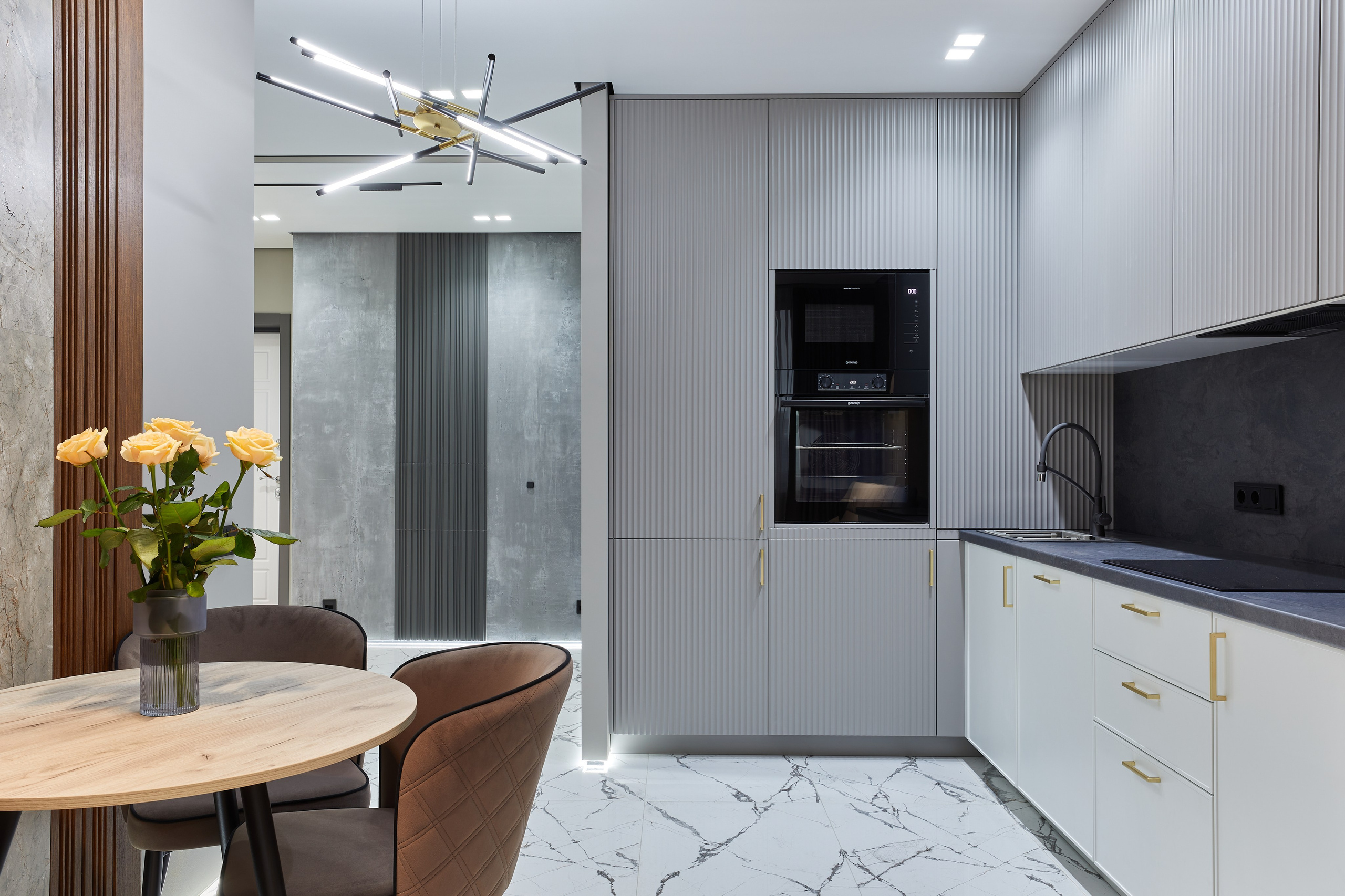 1-КОМНАТНАЯ С ДИЗАЙНЕРСКИМ РЕМОНТОМ В ЖК АЛЬПИЙСКИЙ КВАРТАЛ. Интерьерный фотограф в Сочи Анисимова Ольга