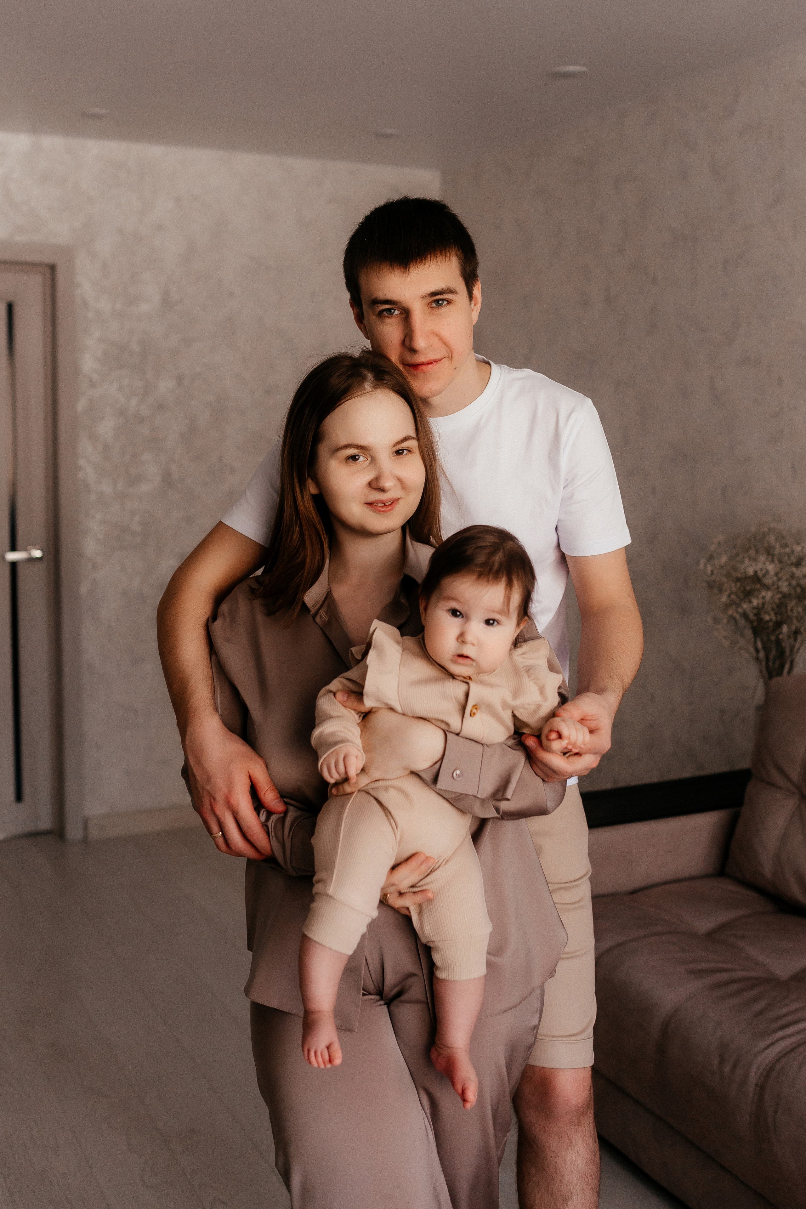 Андрей, Катя и Лера. Семейный фотограф • Домашние съемки в Нижнем Новгороде
