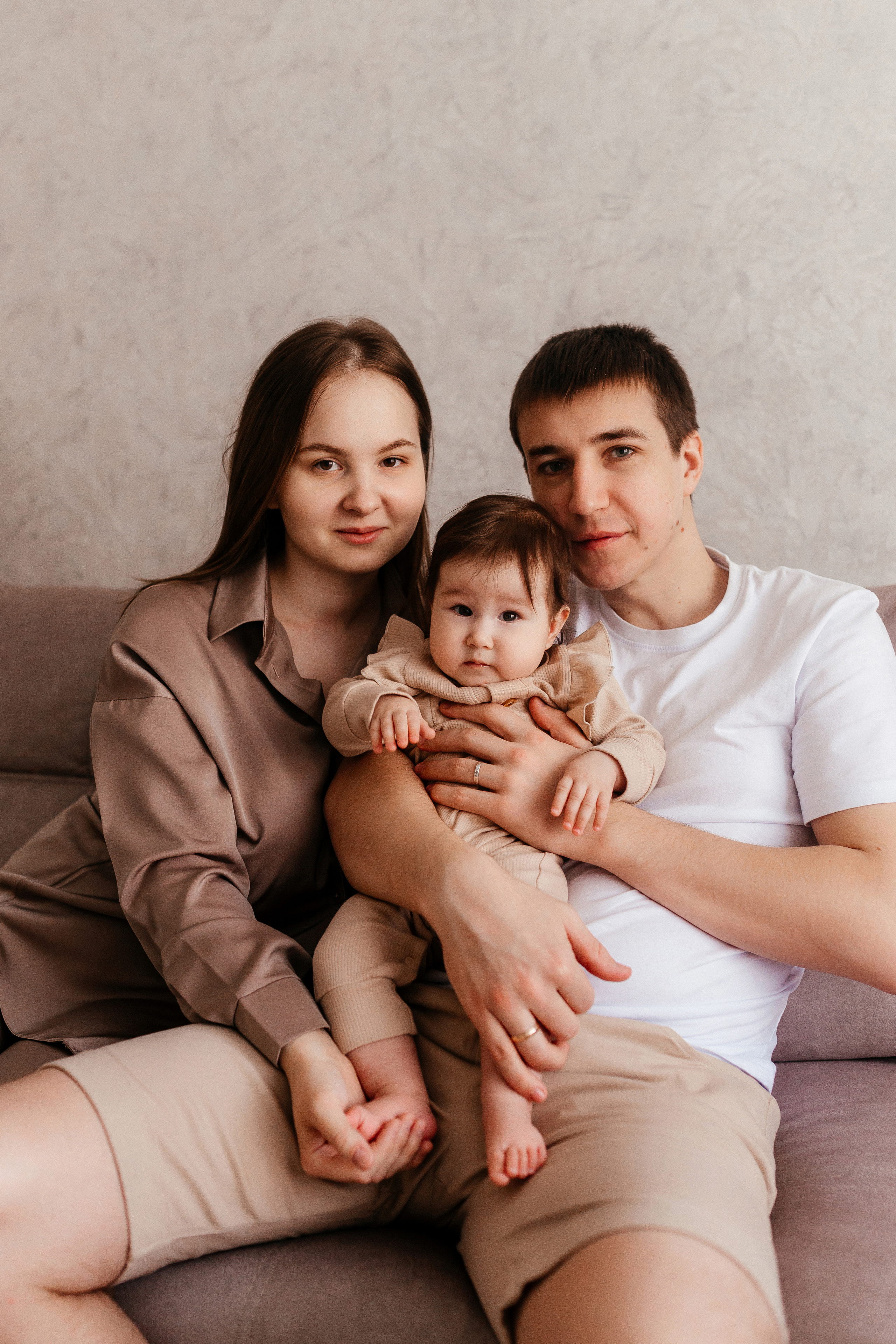 Андрей, Катя и Лера. Семейный фотограф • Домашние съемки в Нижнем Новгороде