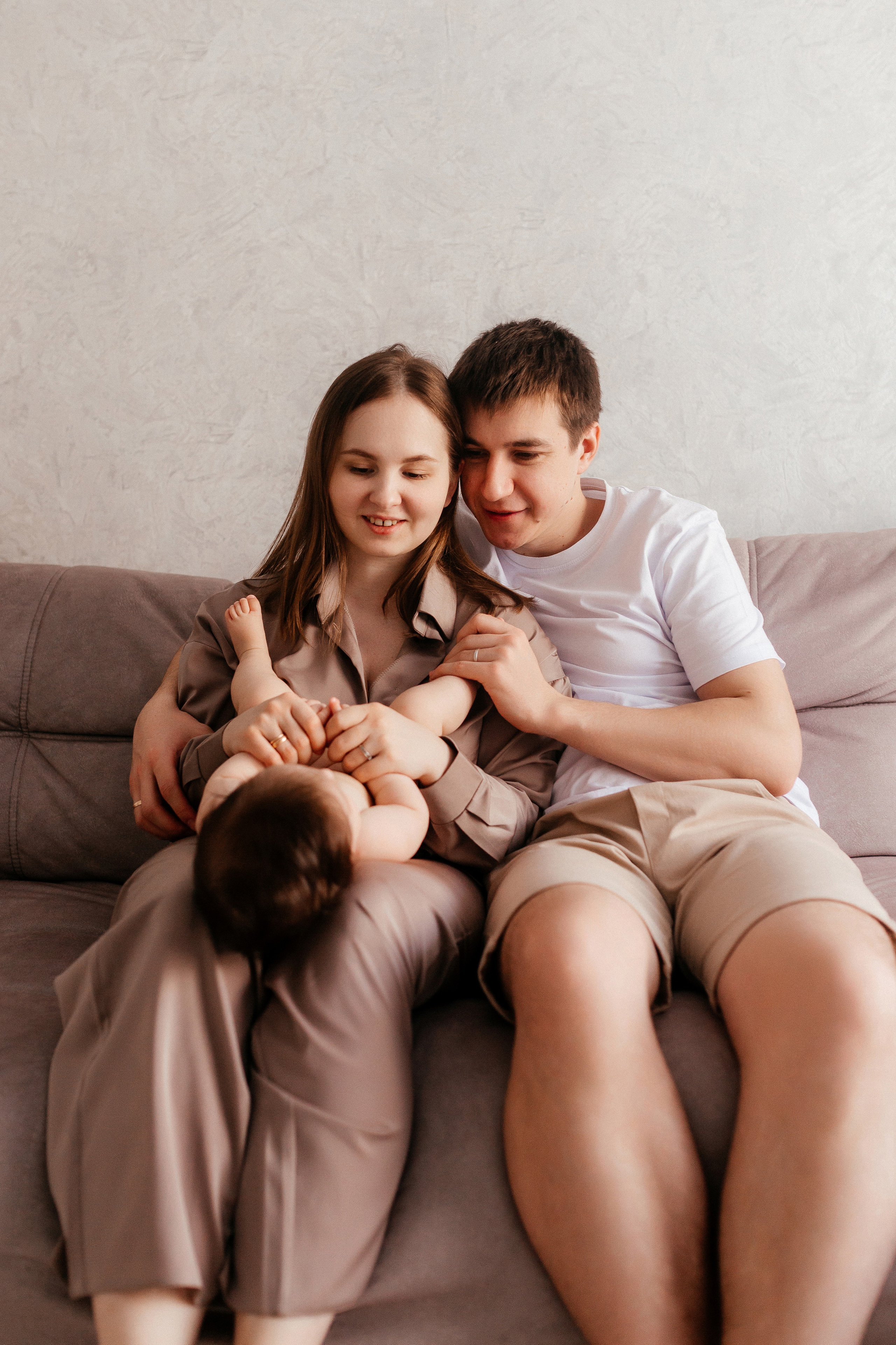 Андрей, Катя и Лера. Семейный фотограф • Домашние съемки в Нижнем Новгороде
