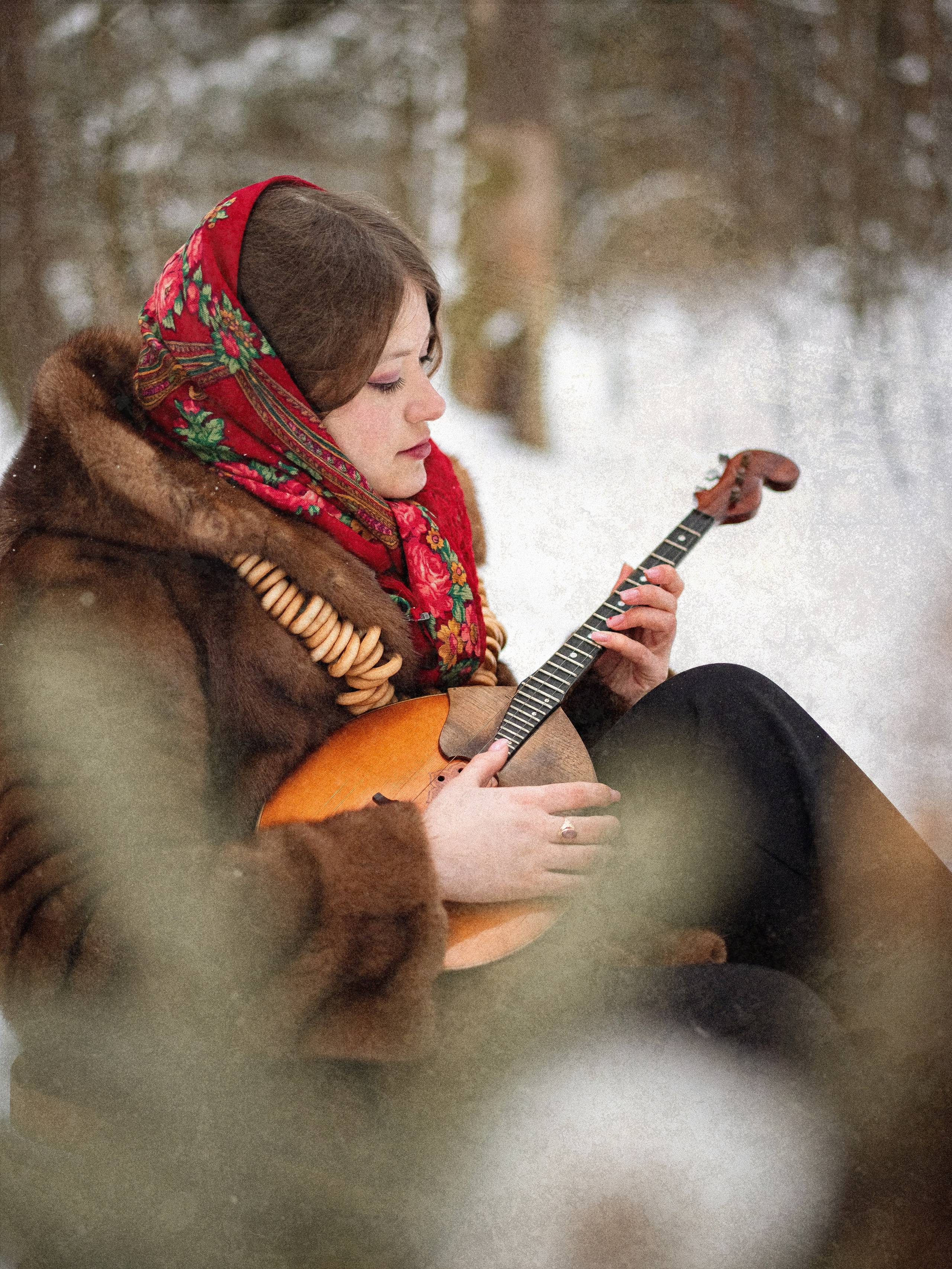 Ольга — фотосессия в зимнем стиле. Фотограф Москва