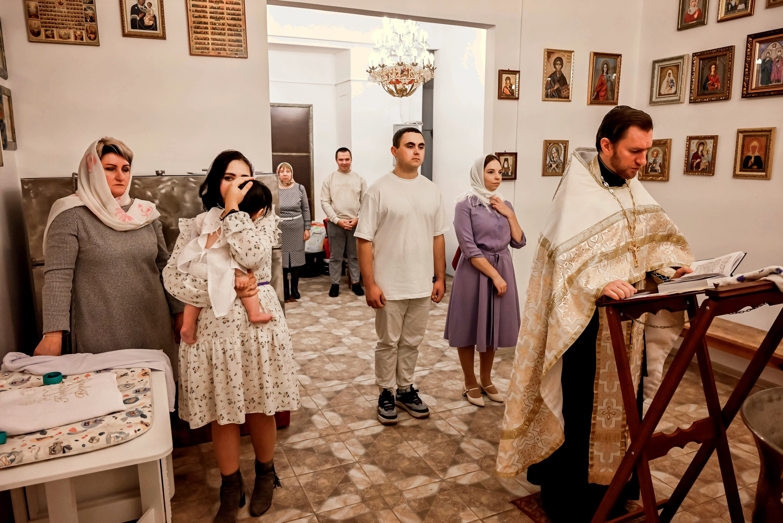 Крещение Вероники. Семейный и детский фотограф Москва