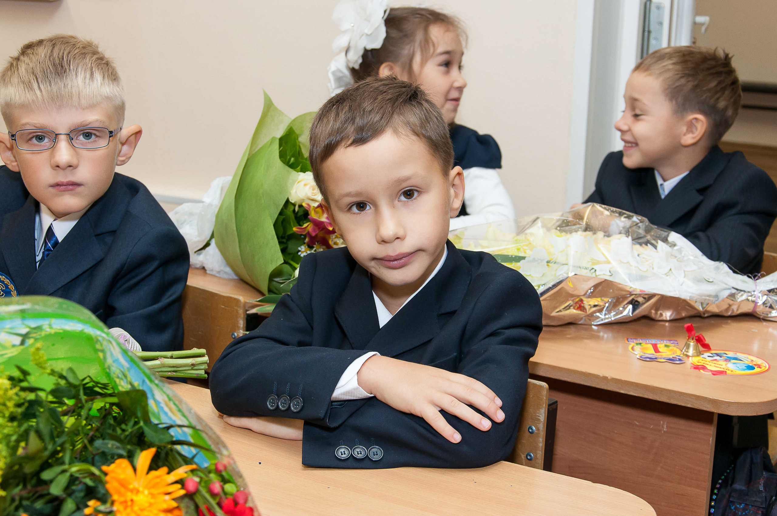 1-е сентября. 1 класс. Выпускной школьный альбом в Москве / Школьный фотограф Юлия Михайленко