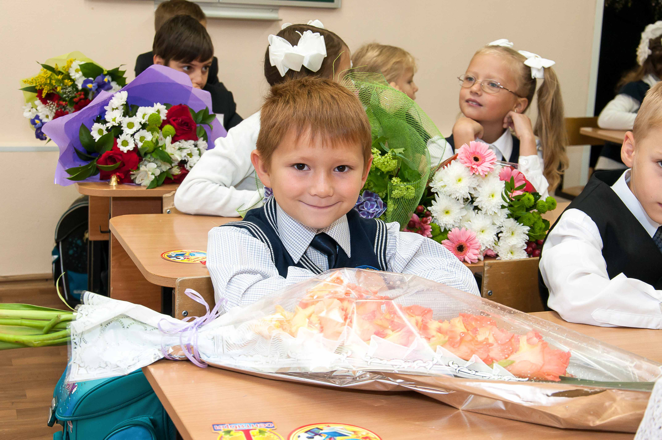 1-е сентября. 1 класс. Выпускной школьный альбом в Москве / Школьный фотограф Юлия Михайленко