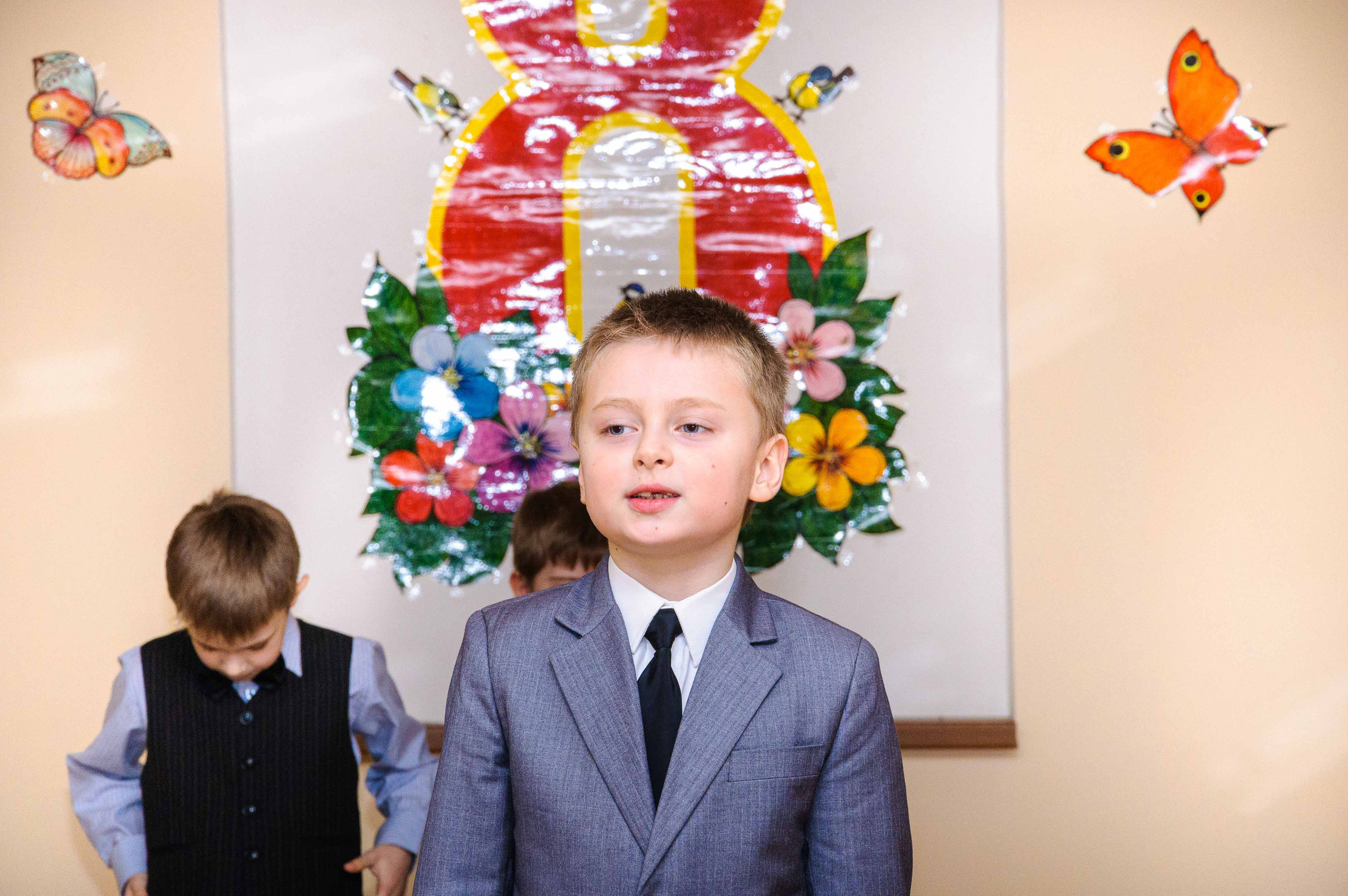 Утренник на 8 марта. Выпускной школьный альбом в Москве / Школьный фотограф Юлия Михайленко