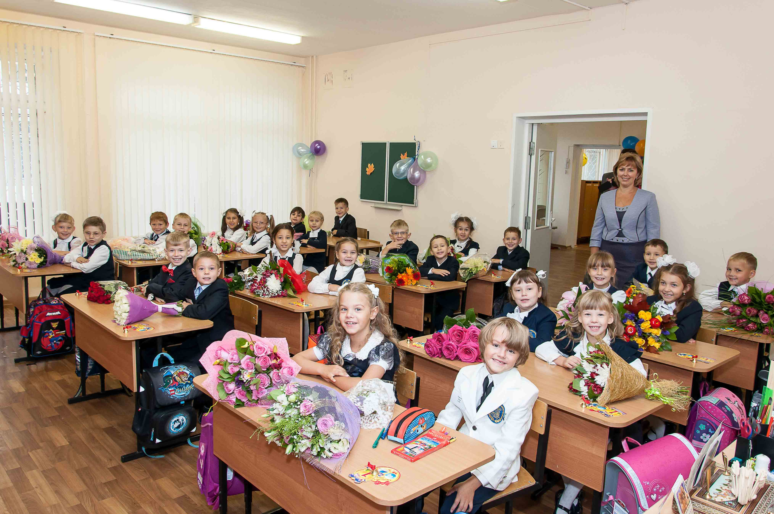 1-е сентября. 1 класс. Выпускной школьный альбом в Москве / Школьный фотограф Юлия Михайленко