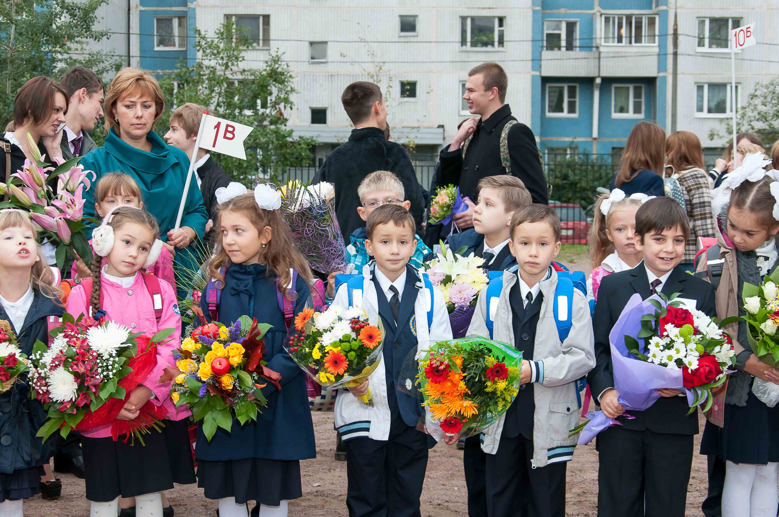 1-е сентября. 1 класс. Выпускной школьный альбом в Москве / Школьный фотограф Юлия Михайленко